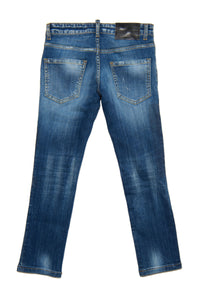 Washed denim trousers - Blue Denim