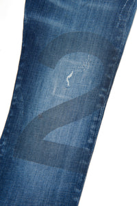 Washed denim trousers - Blue Denim