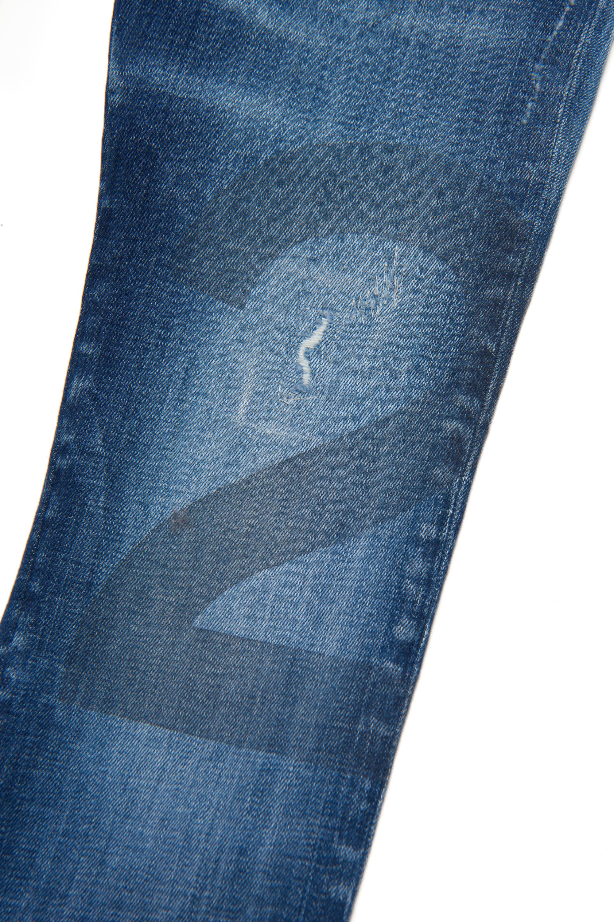 Washed denim trousers - Blue Denim