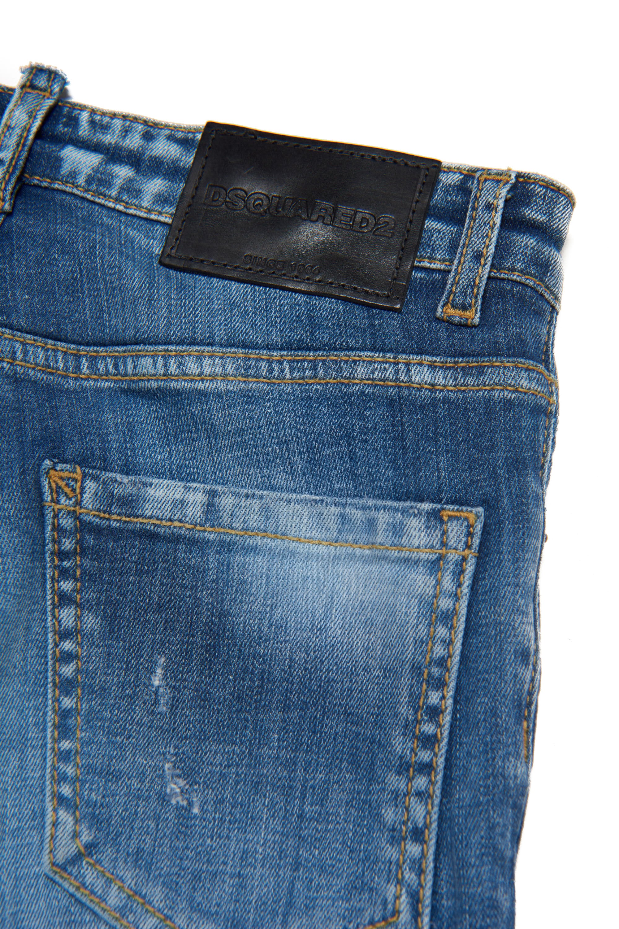 Washed denim trousers - Blue Denim