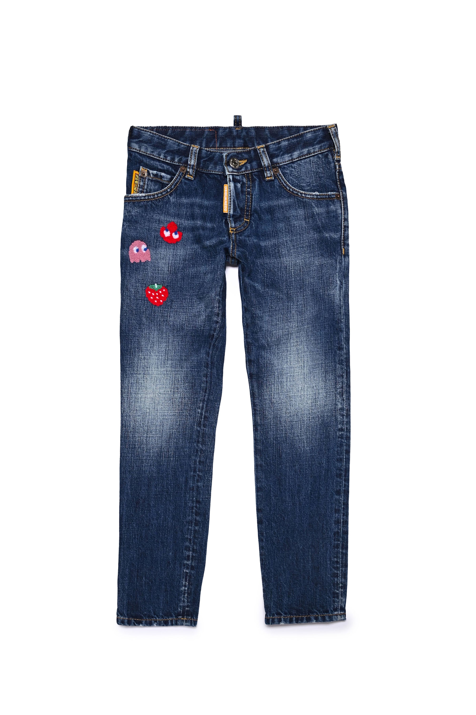 Pantalon délavé en denim - Blue Denim