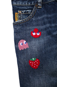 Pantalon délavé en denim - Blue Denim