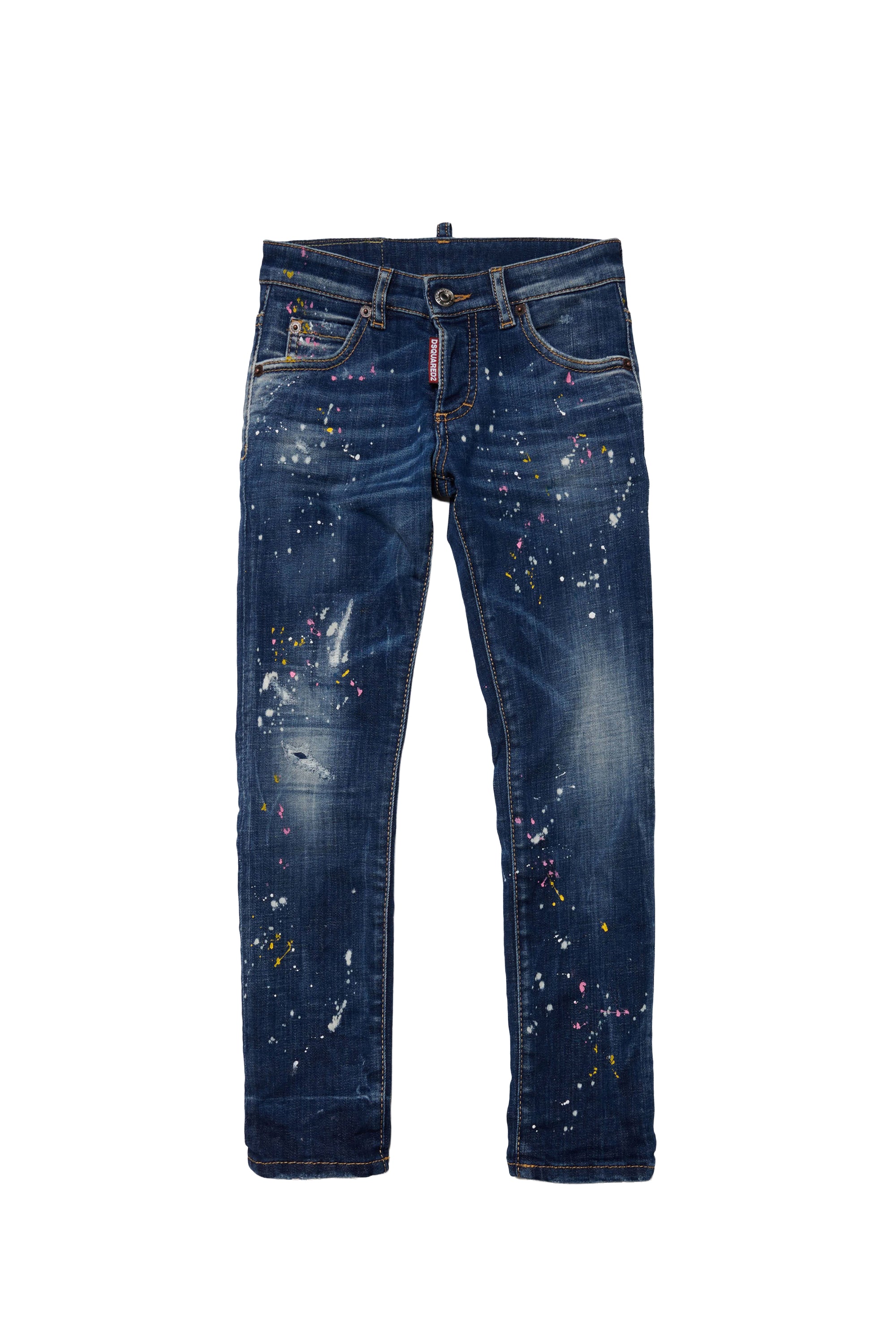 Pantalon délavé en denim - Blue Denim
