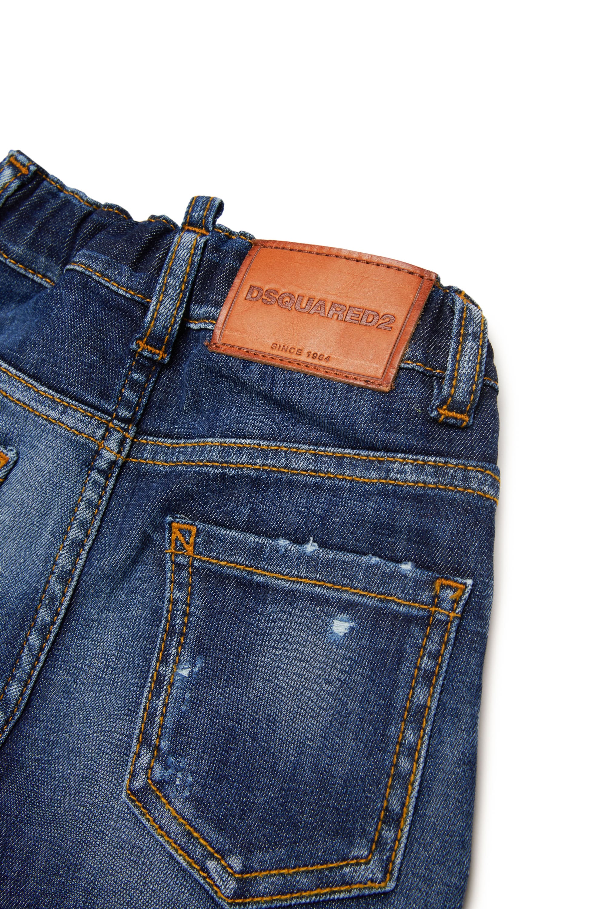 Pantalon délavé en denim - Blue Denim