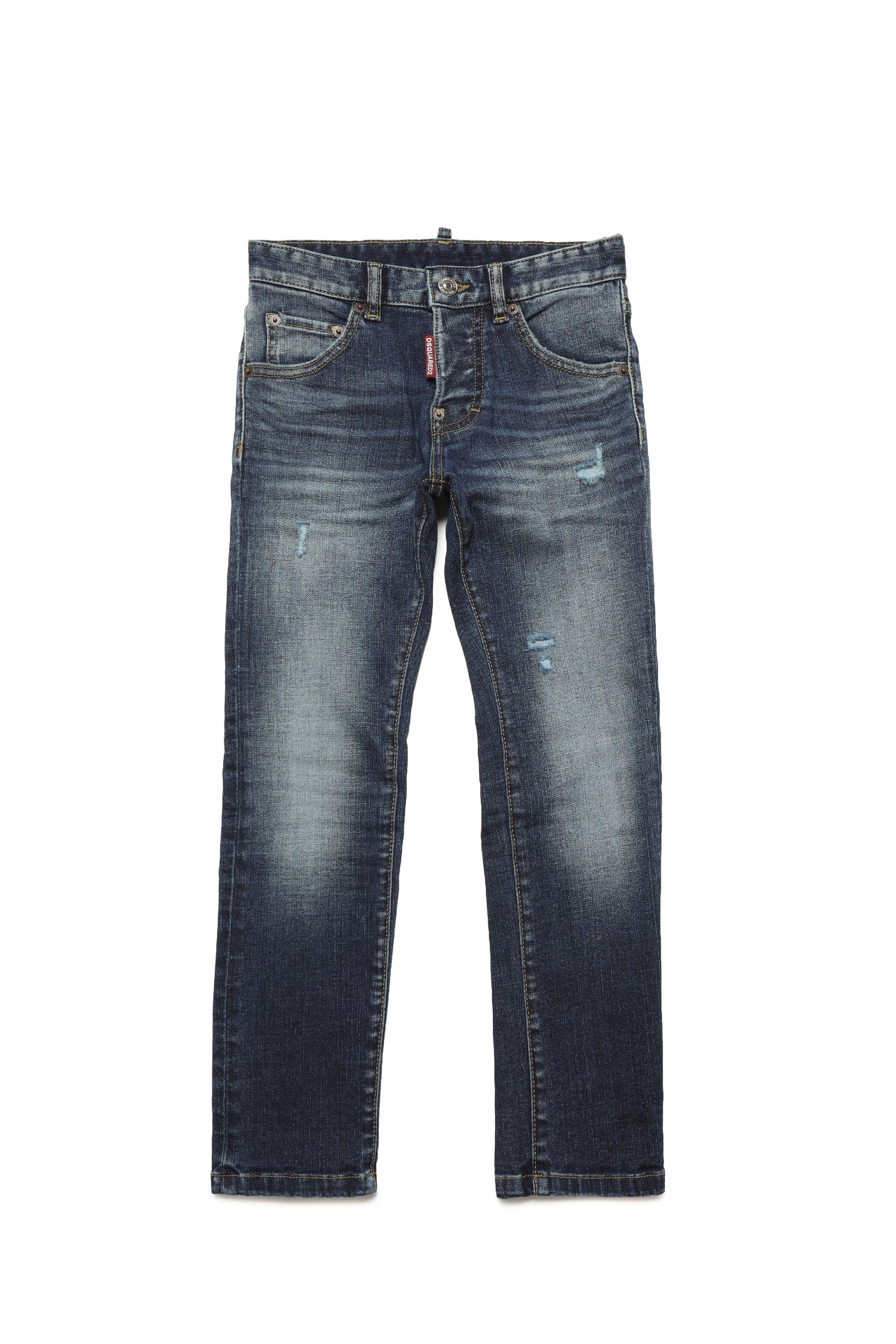 Pantalon délavé en denim - Blue Denim
