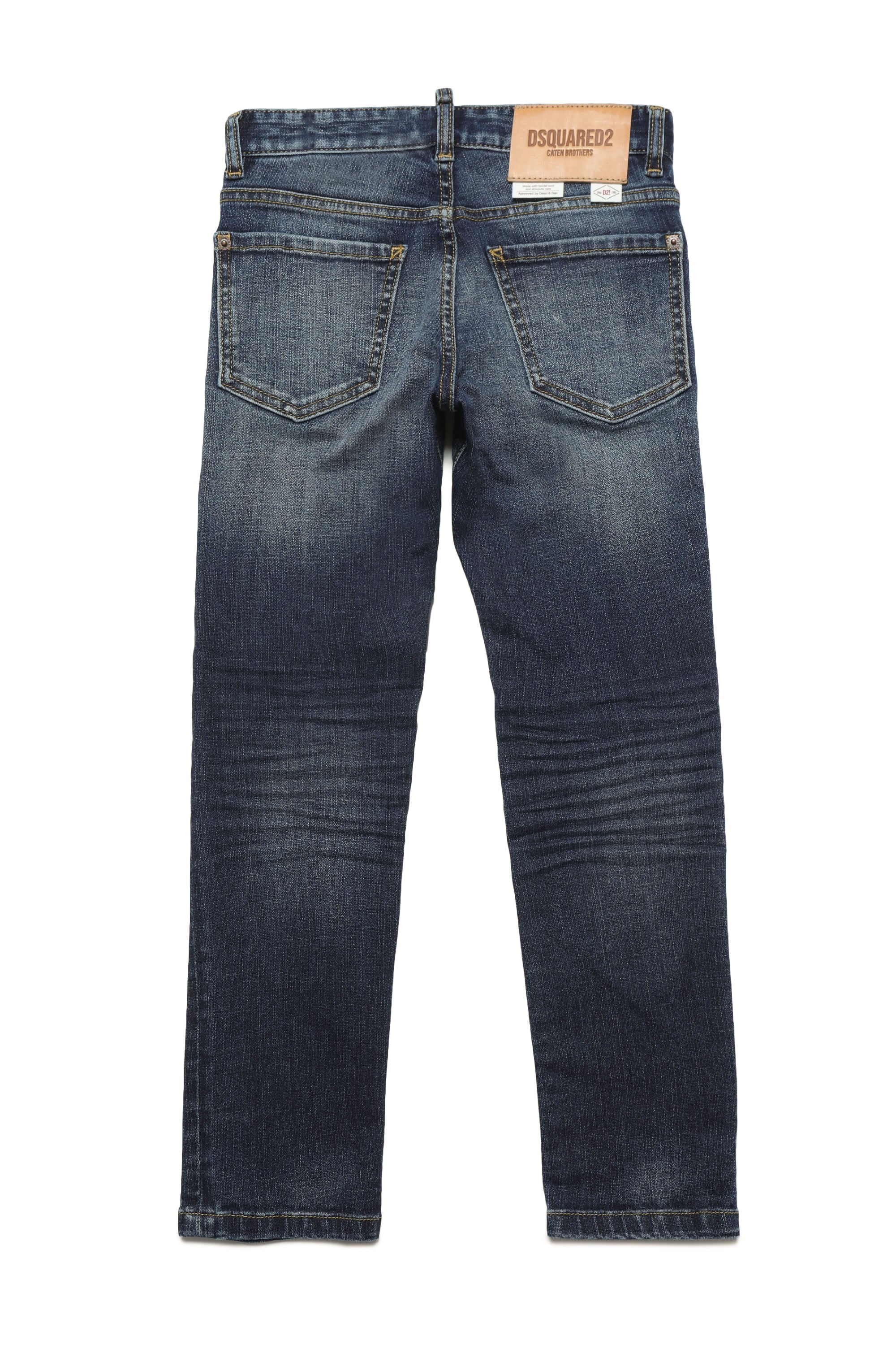 Pantalon délavé en denim - Blue Denim