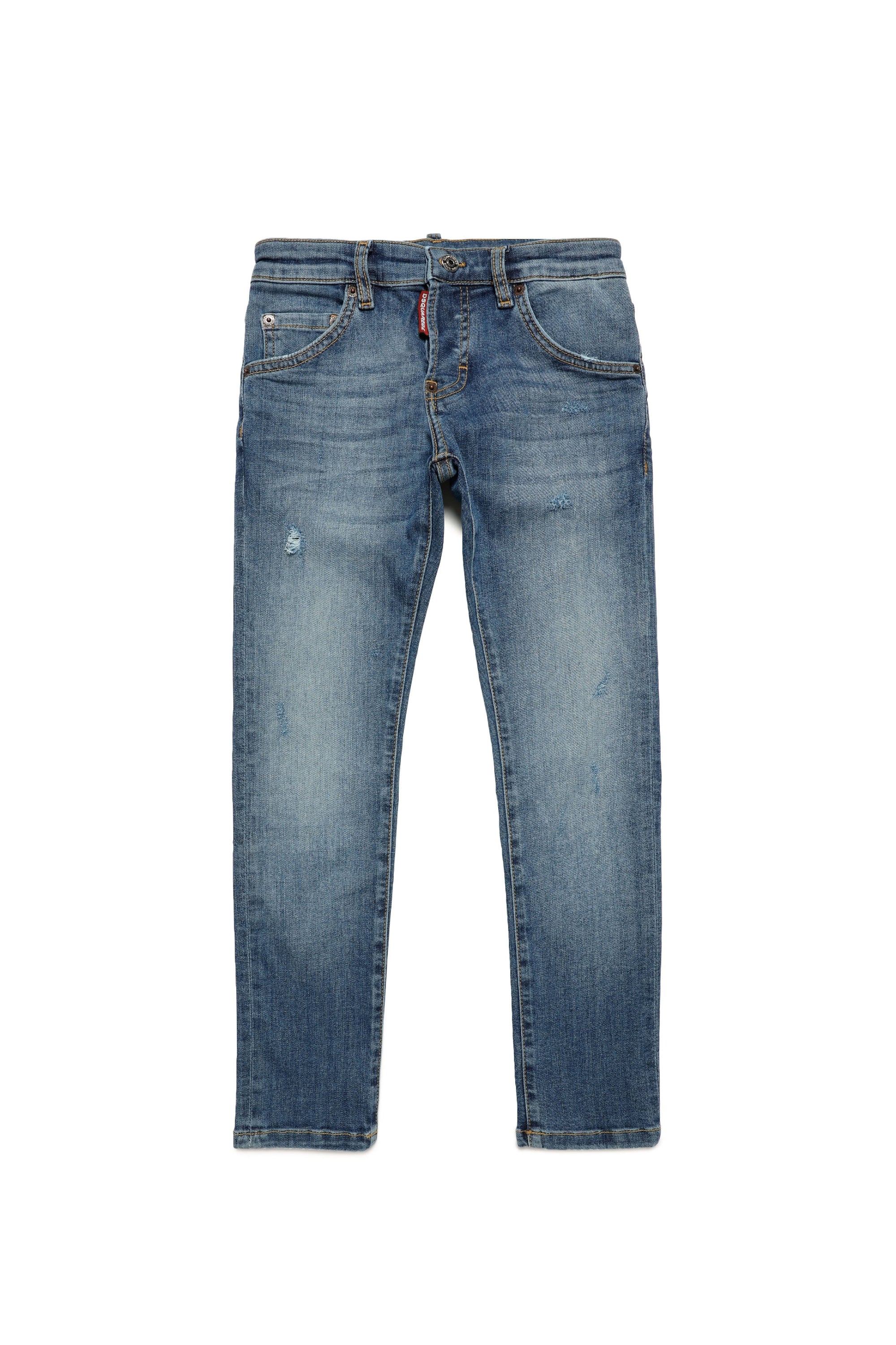 Pantalon délavé en denim - Blue Denim
