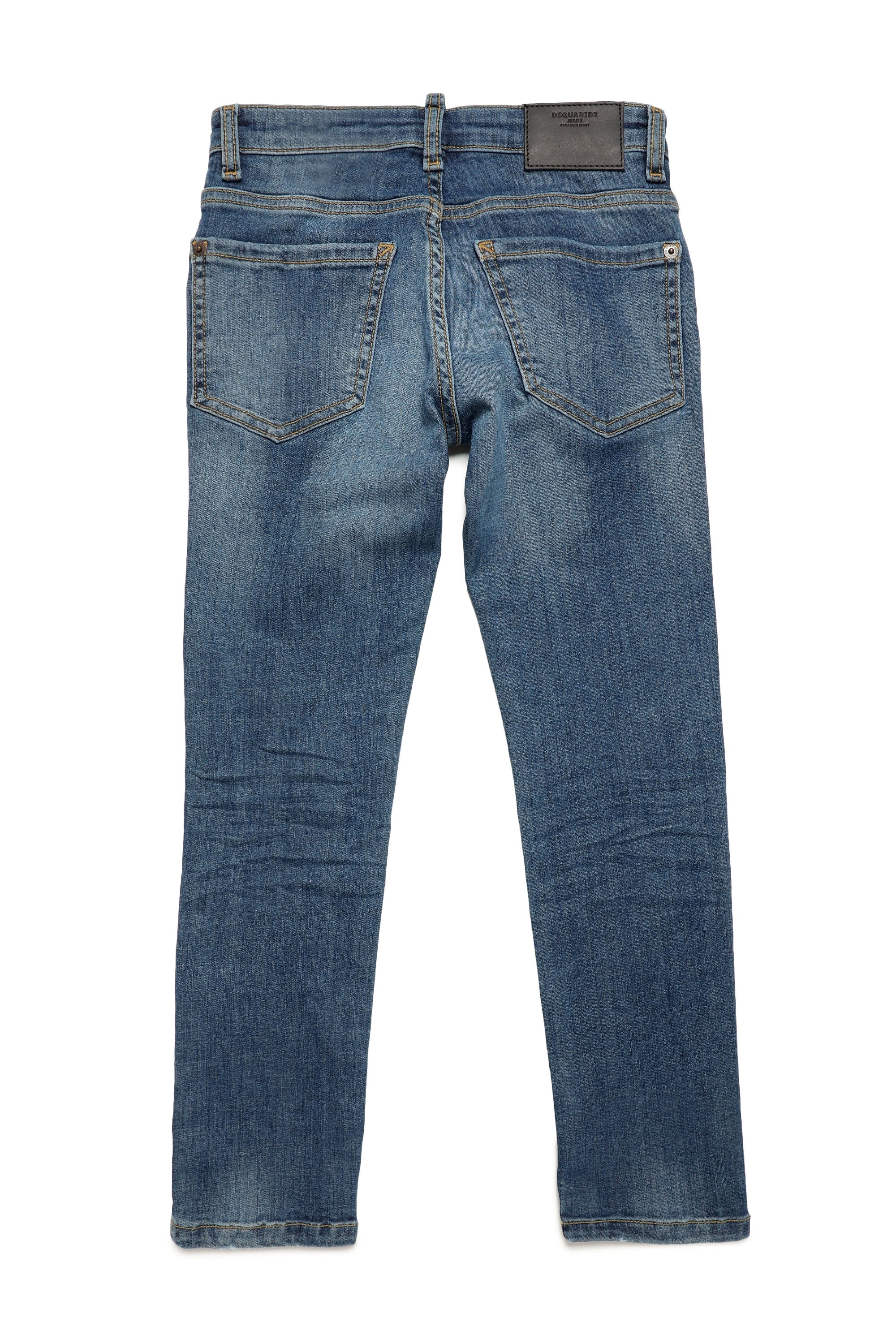 Pantalon délavé en denim - Blue Denim