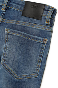 Pantalon délavé en denim - Blue Denim