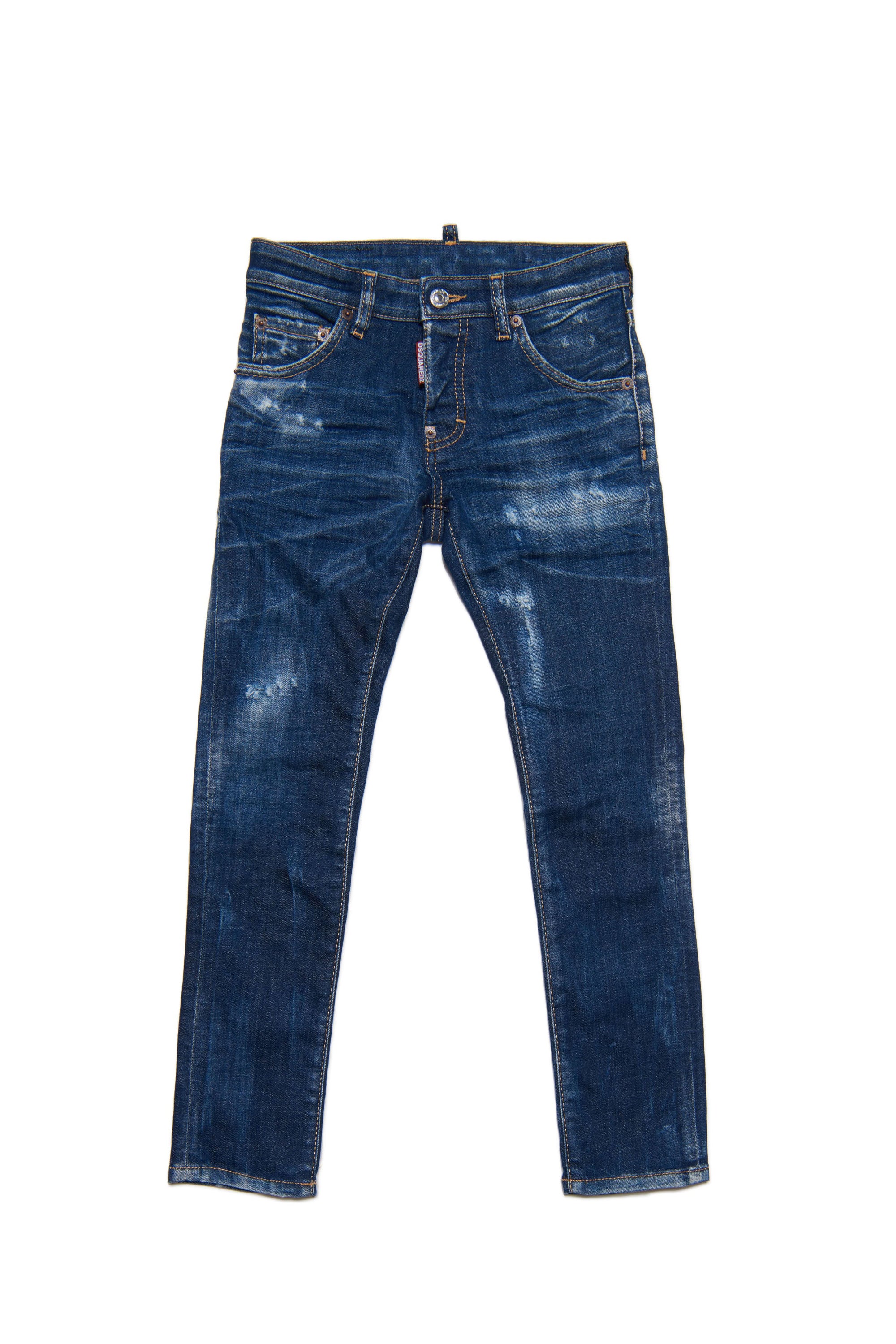 Pantalon délavé en denim - Blue Denim