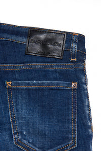 Pantalon délavé en denim - Blue Denim