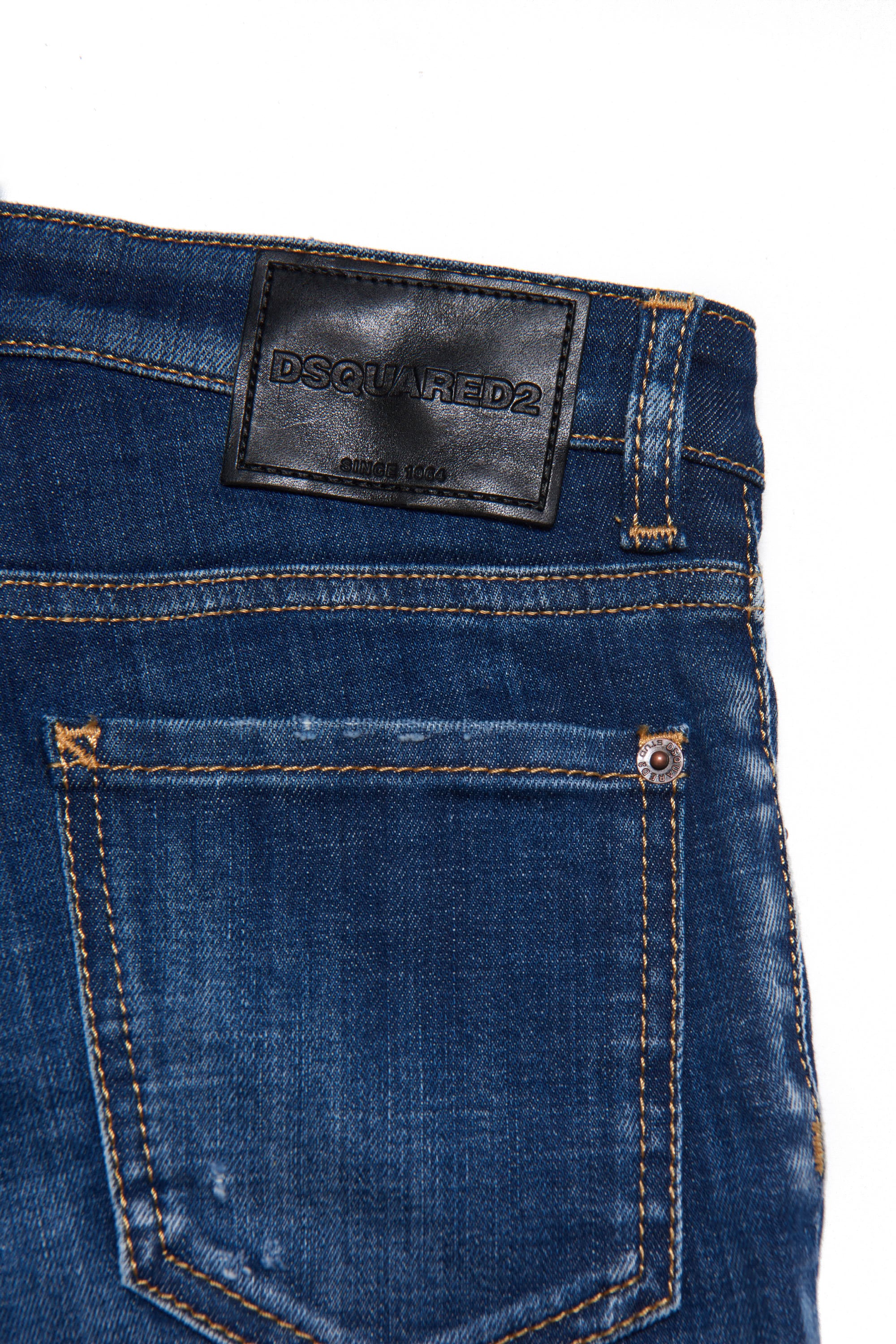 Pantalon délavé en denim - Blue Denim