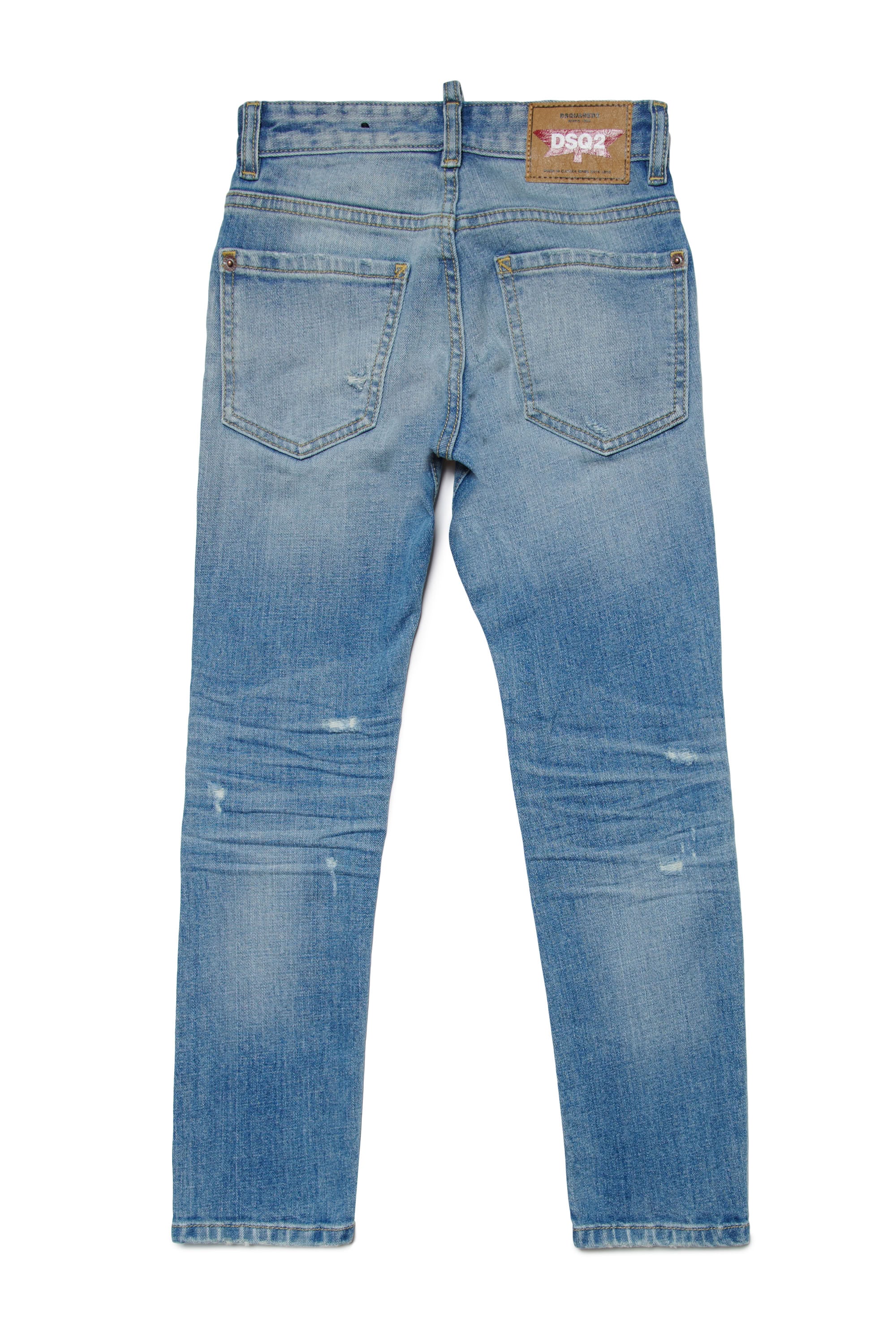 Washed denim trousers - Blue Denim