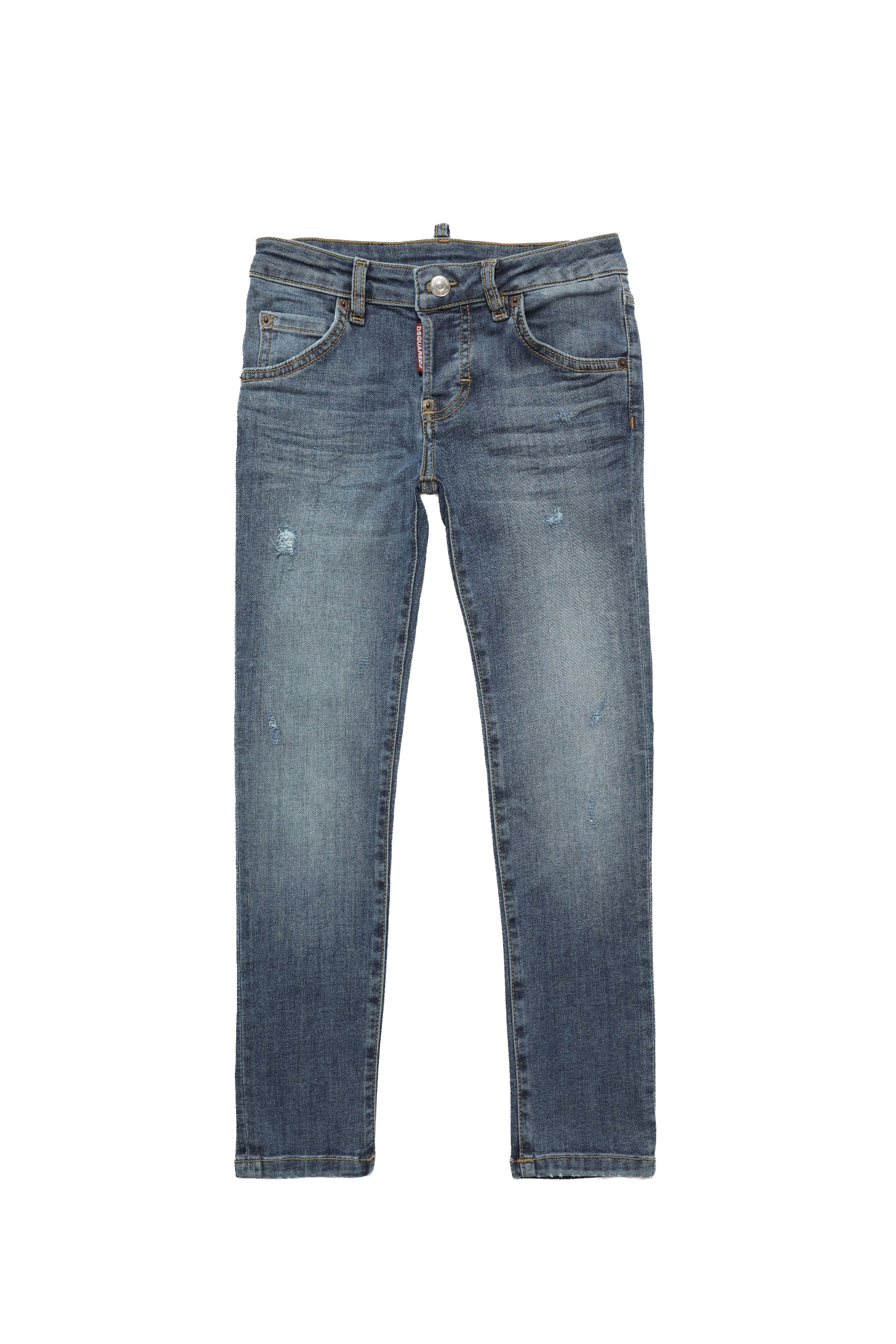 Washed denim trousers - Blue Denim