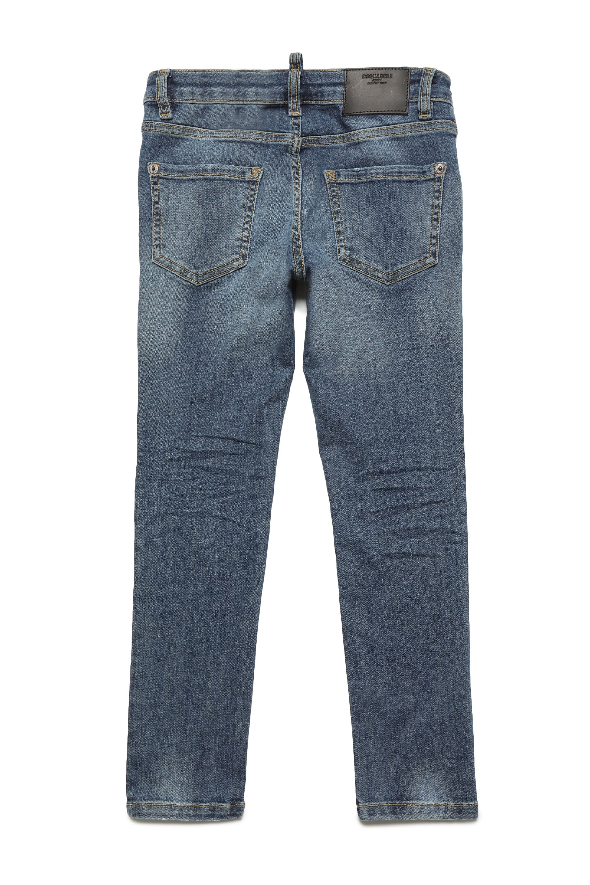 Washed denim trousers - Blue Denim