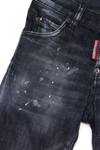 Washed denim trousers - Denim Black