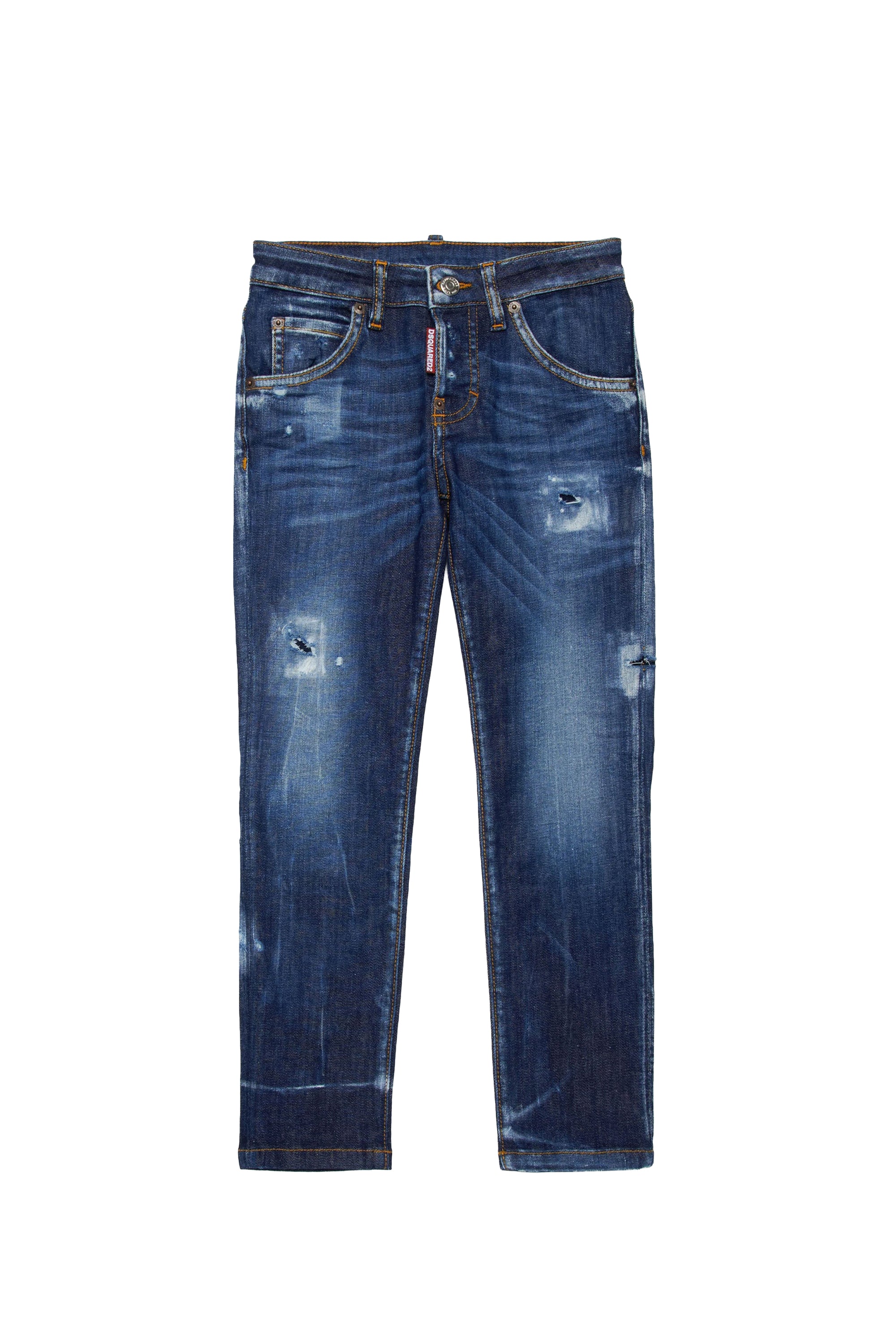 Washed denim trousers - Blue Denim