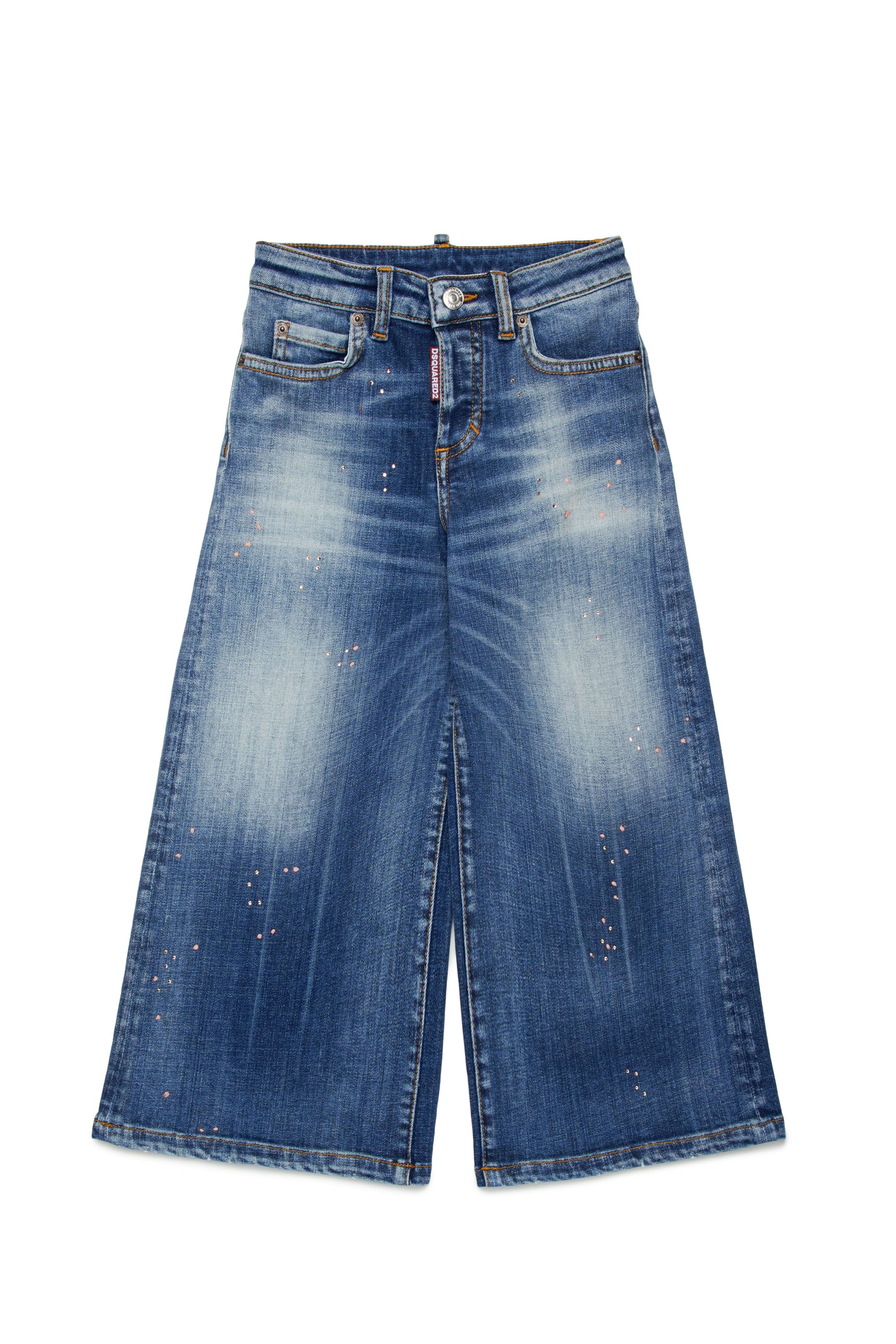 Washed denim trousers - Blue Denim