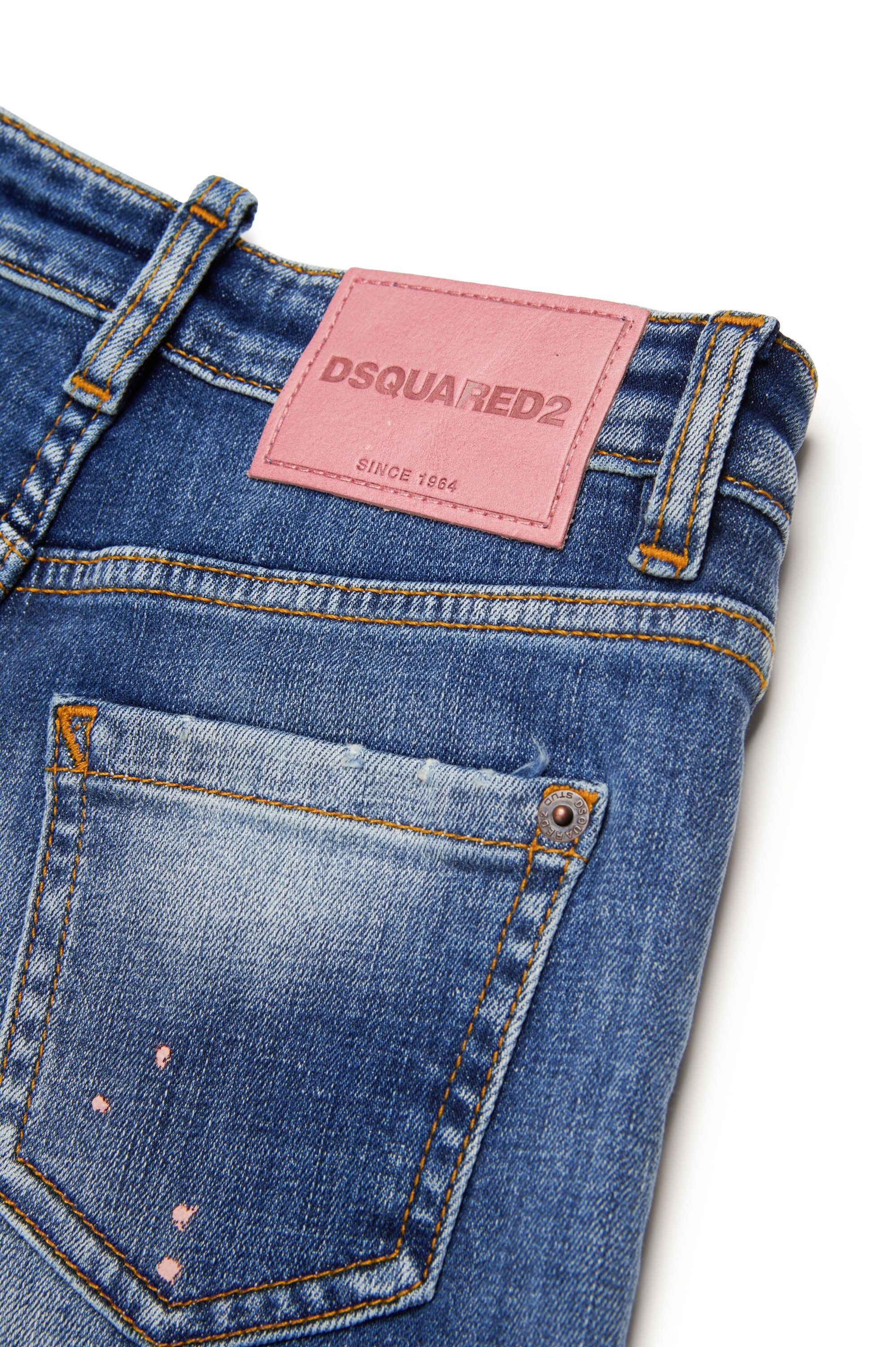 Washed denim trousers - Blue Denim