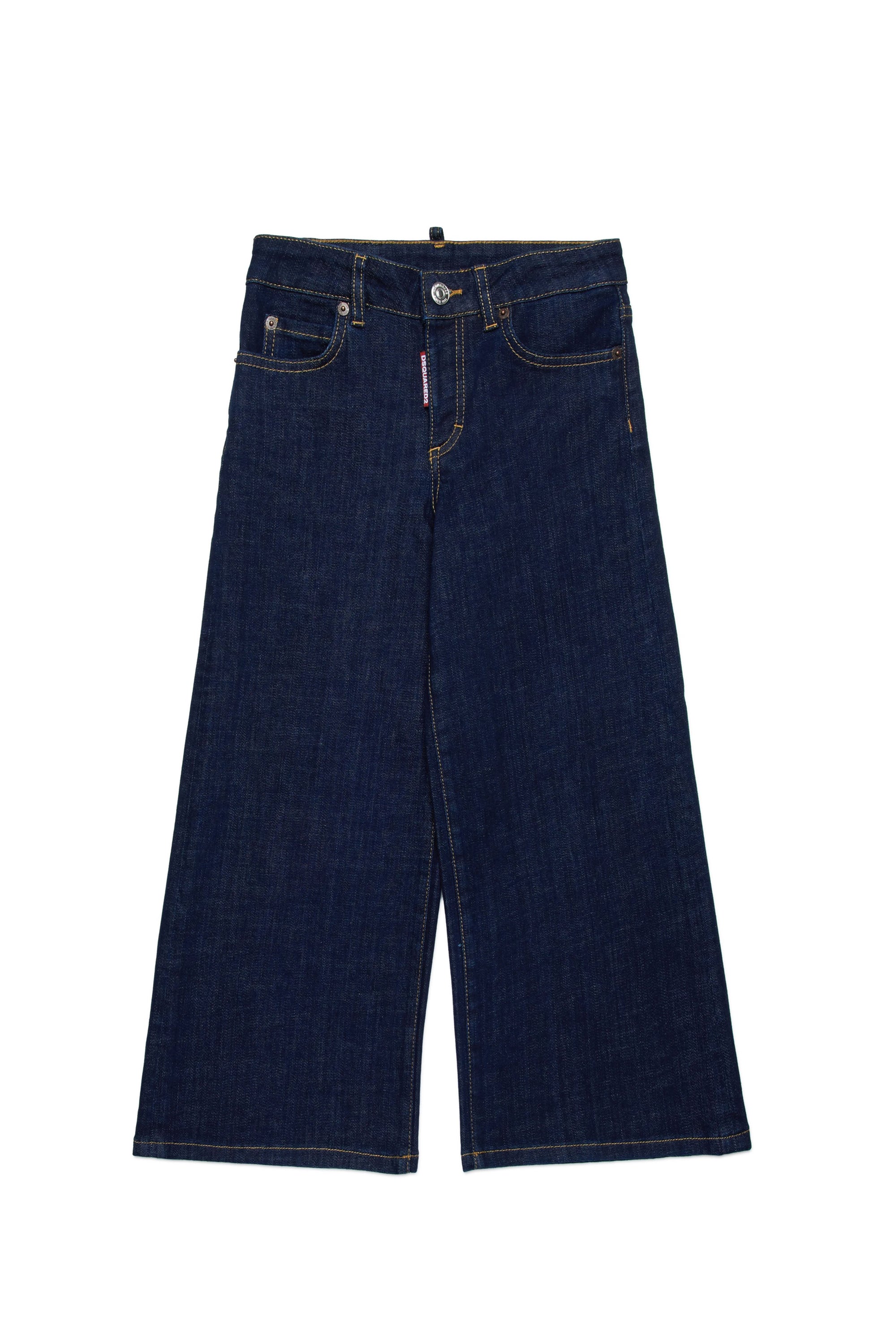 Wide-leg denim trousers - Blue Denim