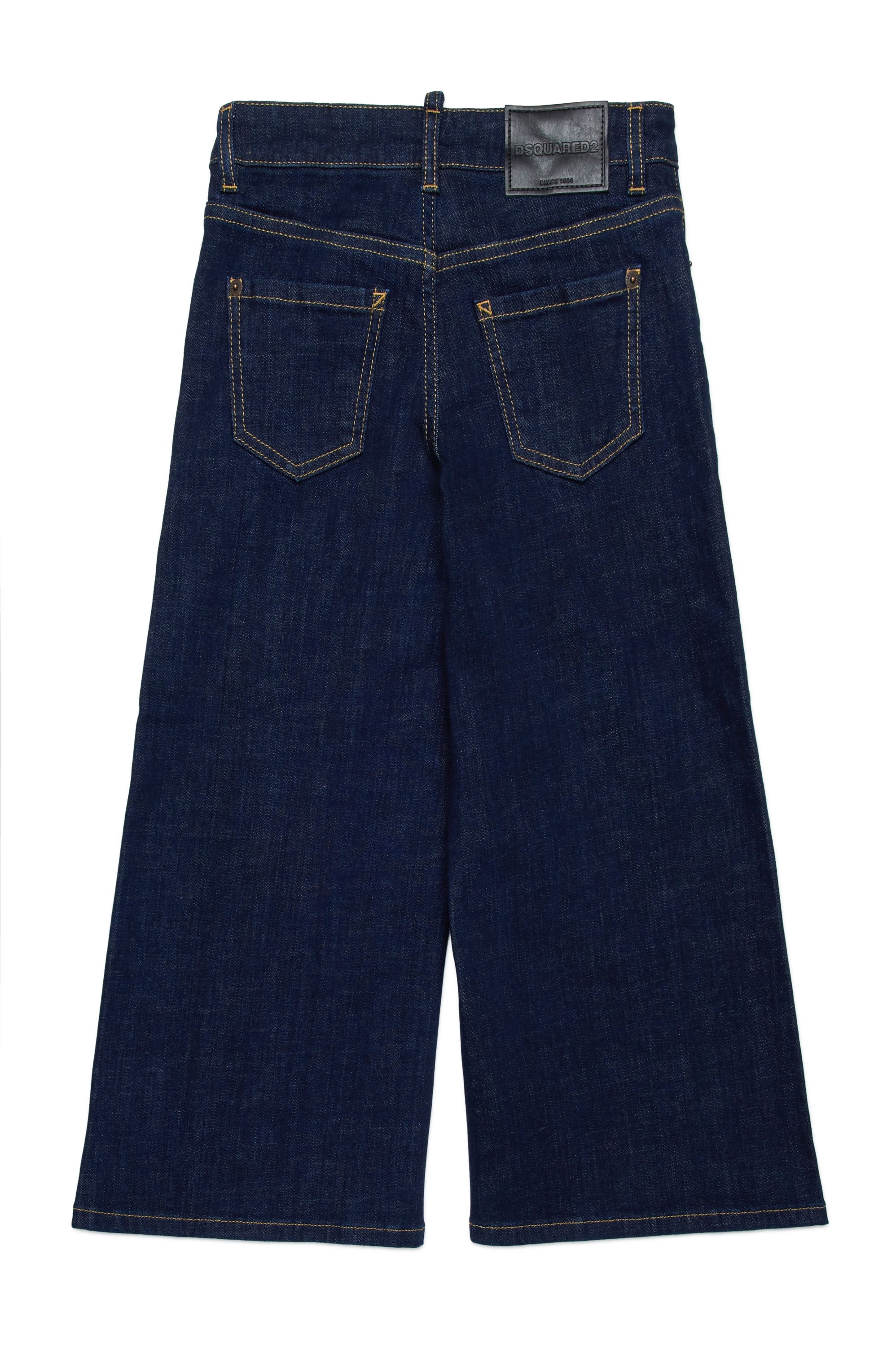 Wide-leg denim trousers - Blue Denim