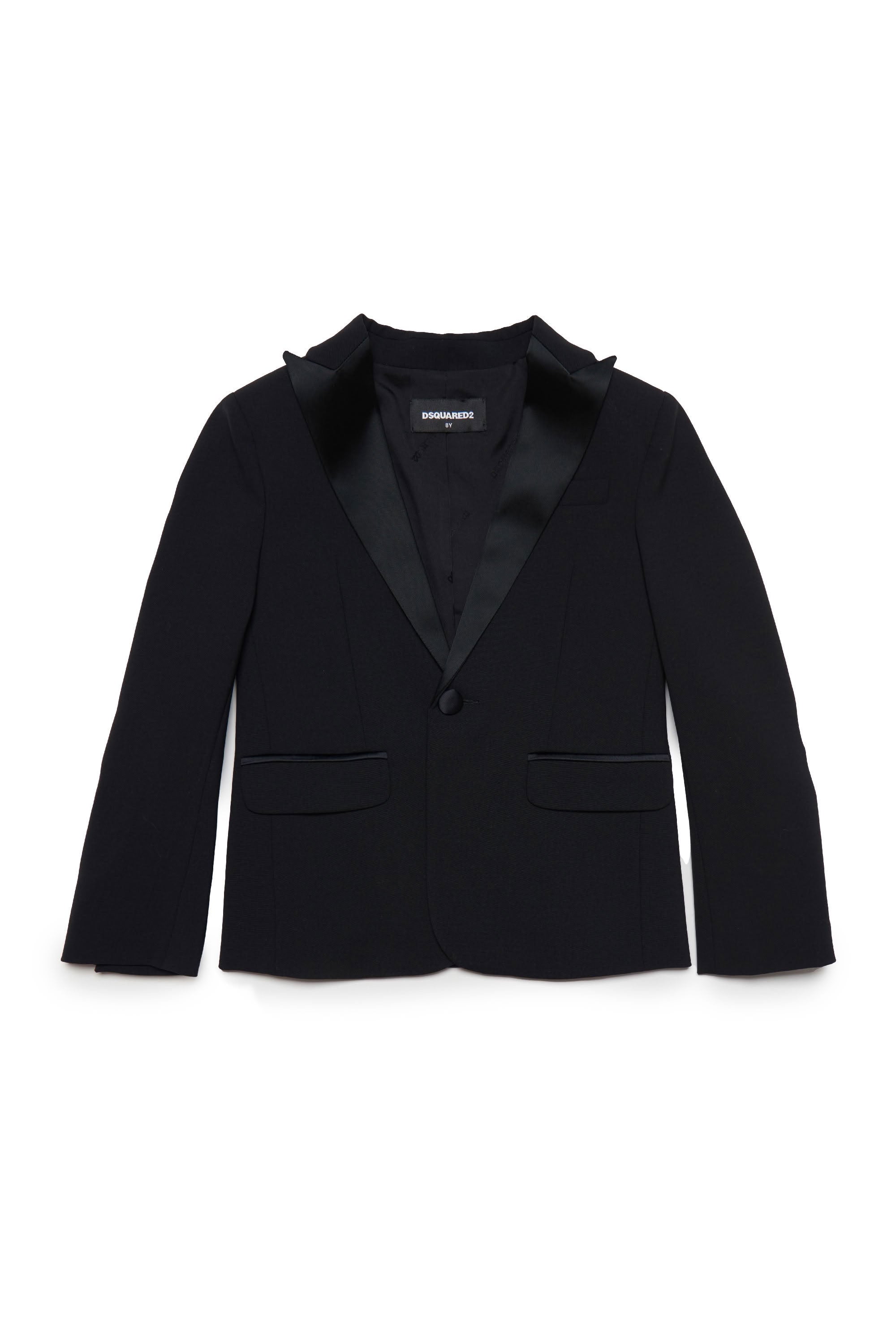 Veste avec poches en laine - Black