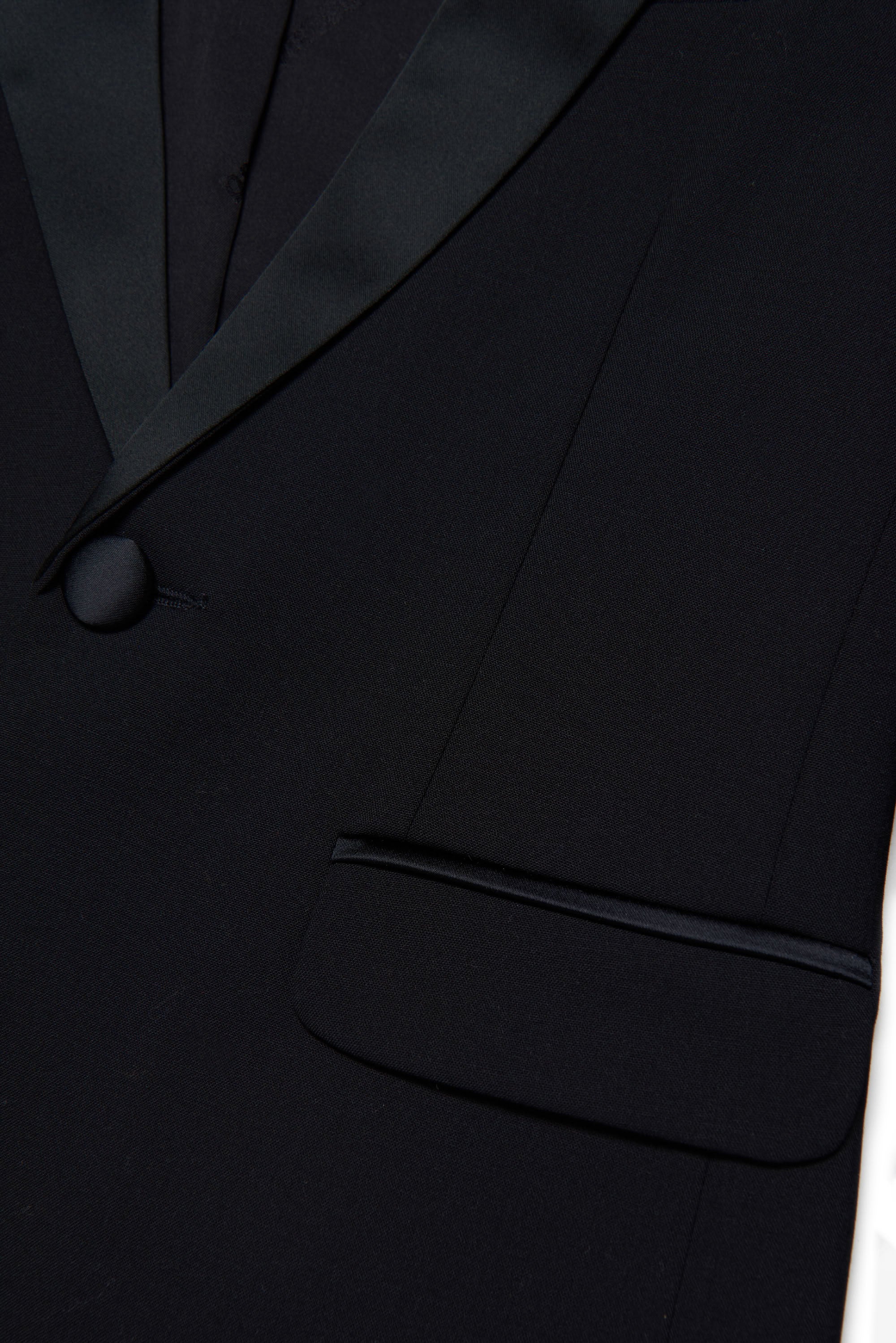 Veste avec poches en laine - Black