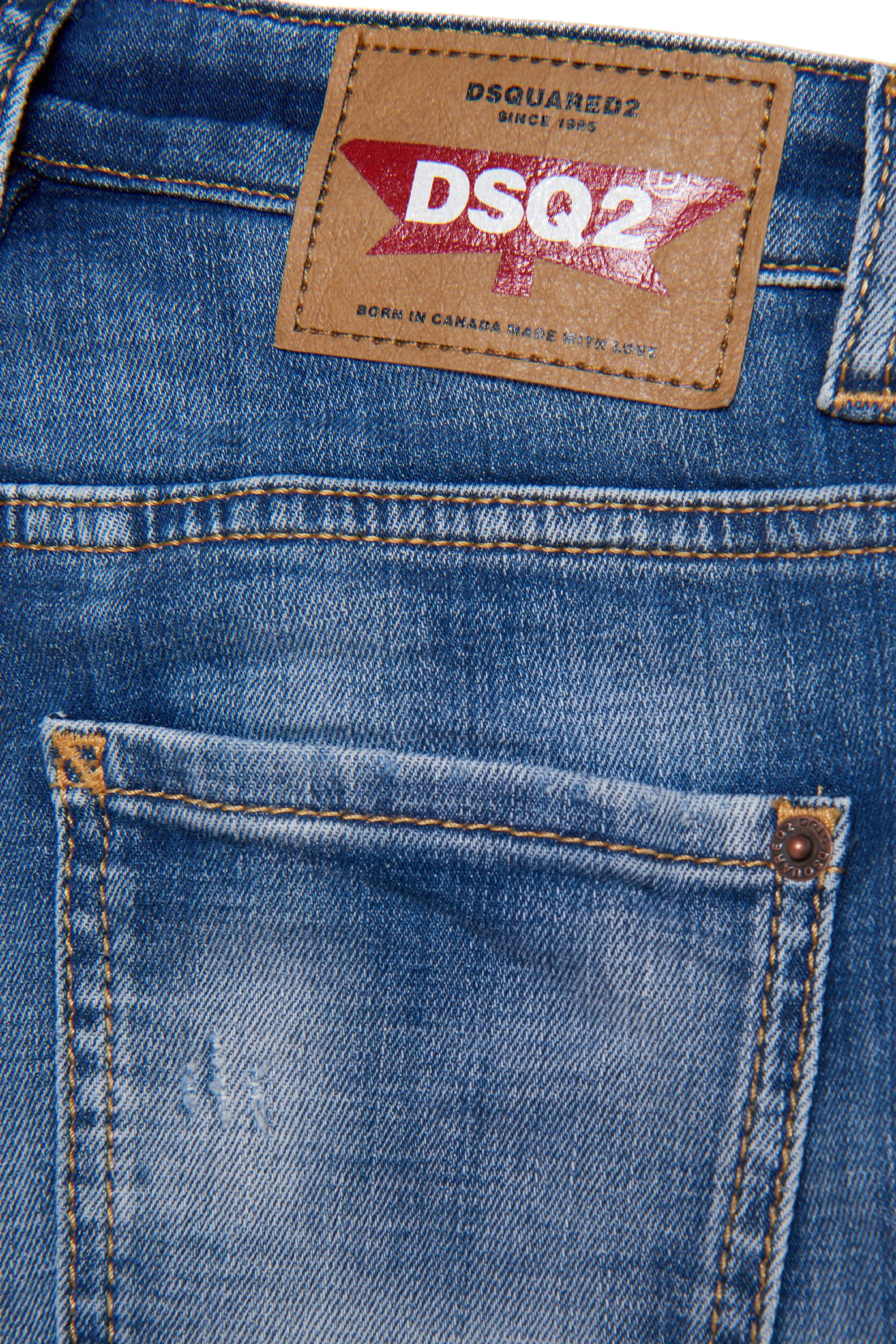Pantalon délavé en denim - Blue Denim