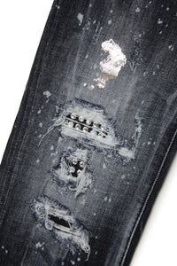 Pantalon délavé en denim - Denim Black