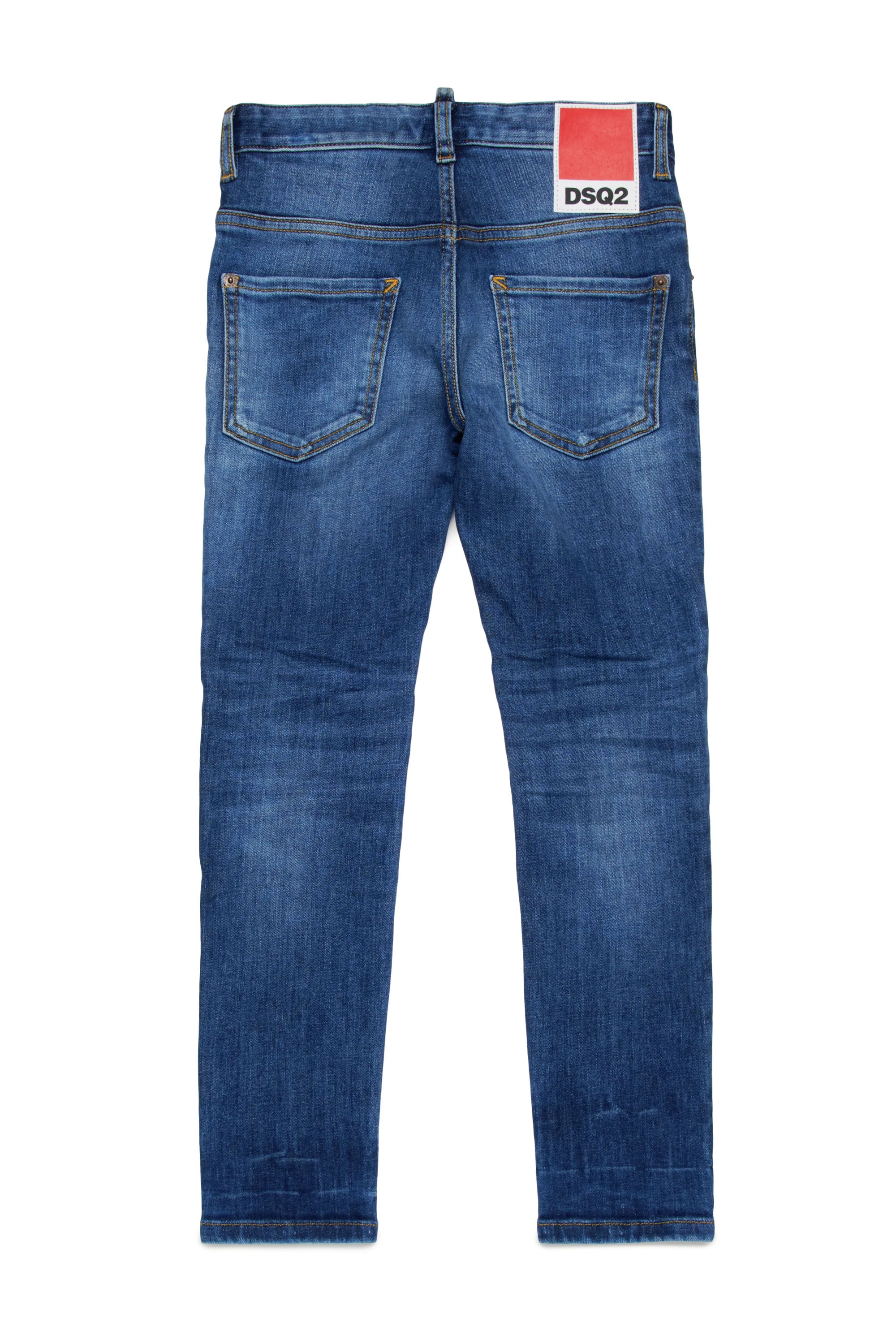 Pantalon délavé en denim - Blue Denim