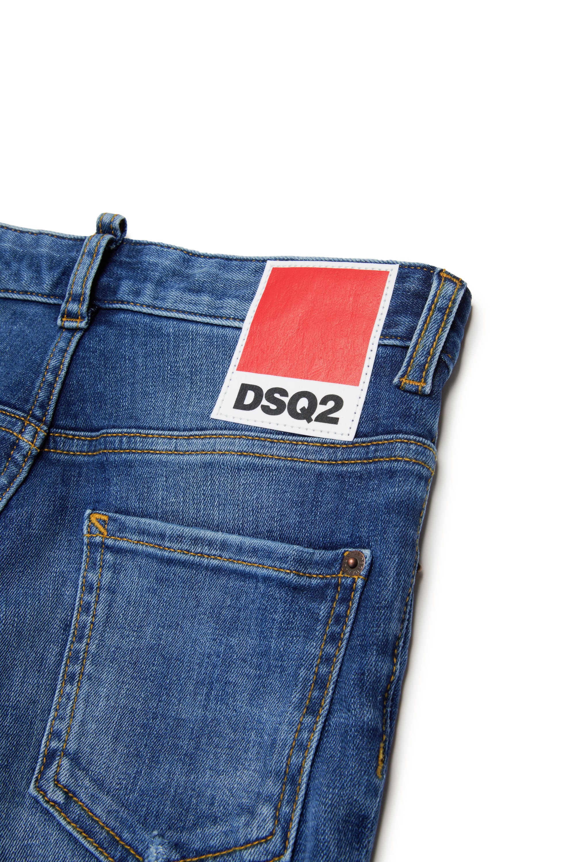 Pantalon délavé en denim - Blue Denim