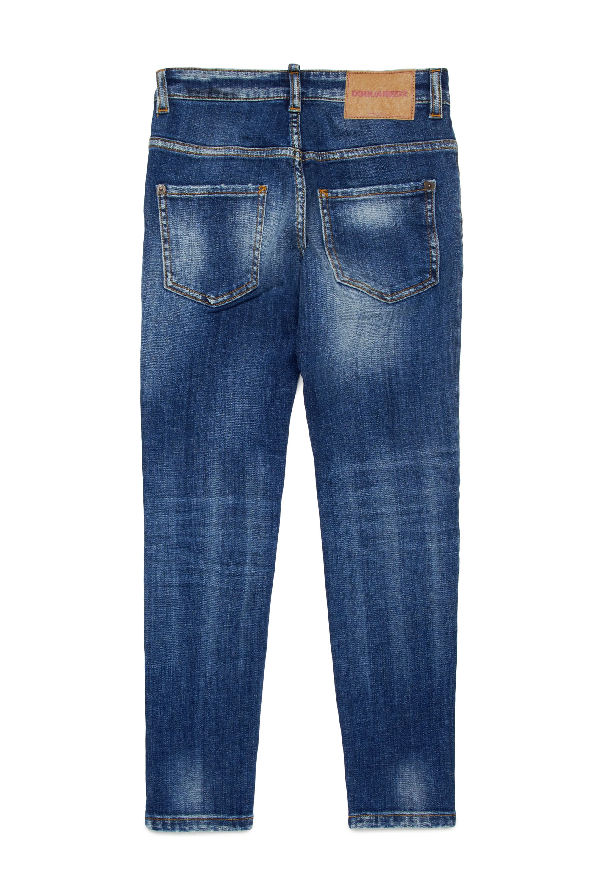 Pantalon délavé en denim - Blue Denim
