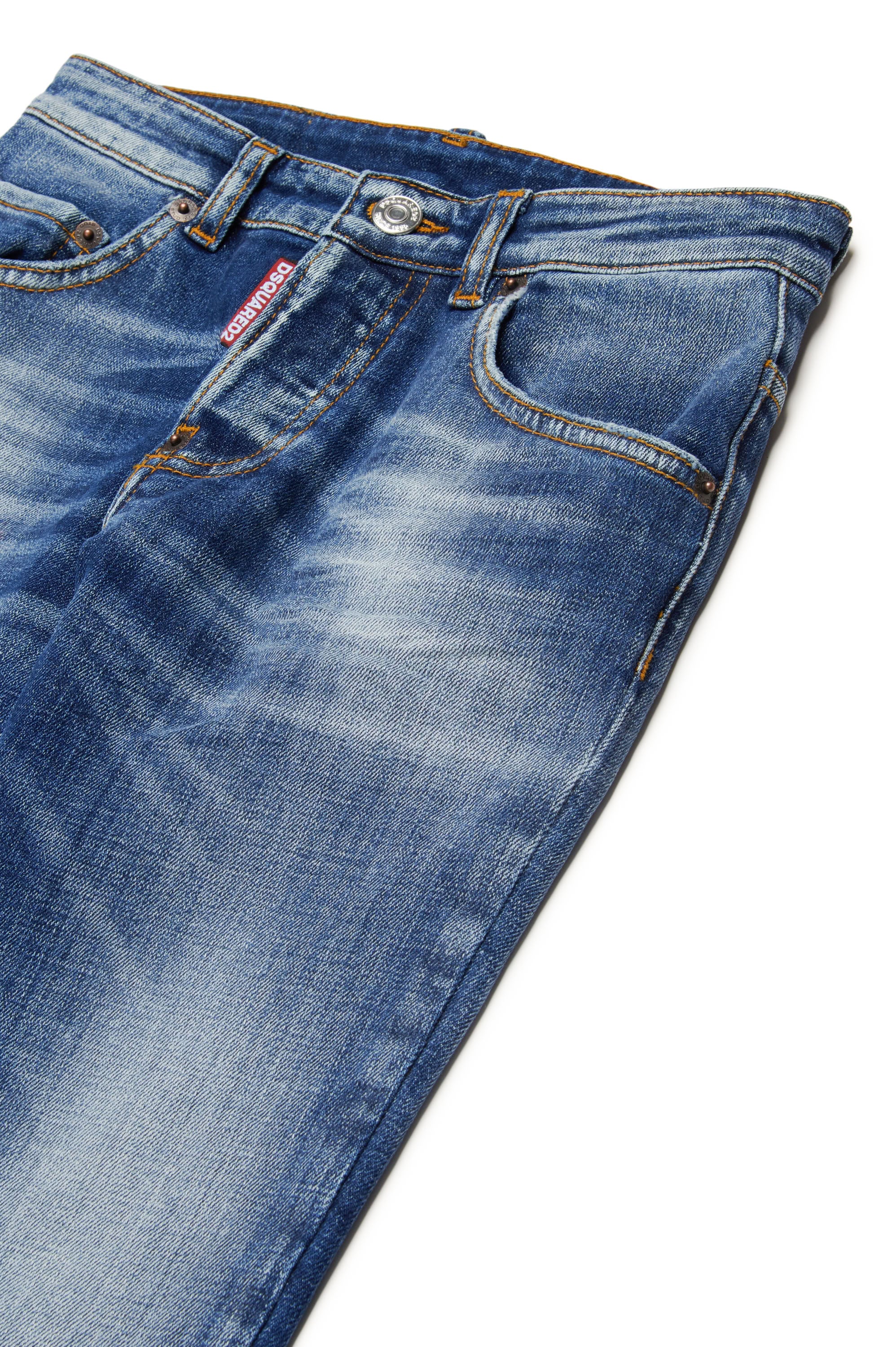 Pantalon délavé en denim - Blue Denim