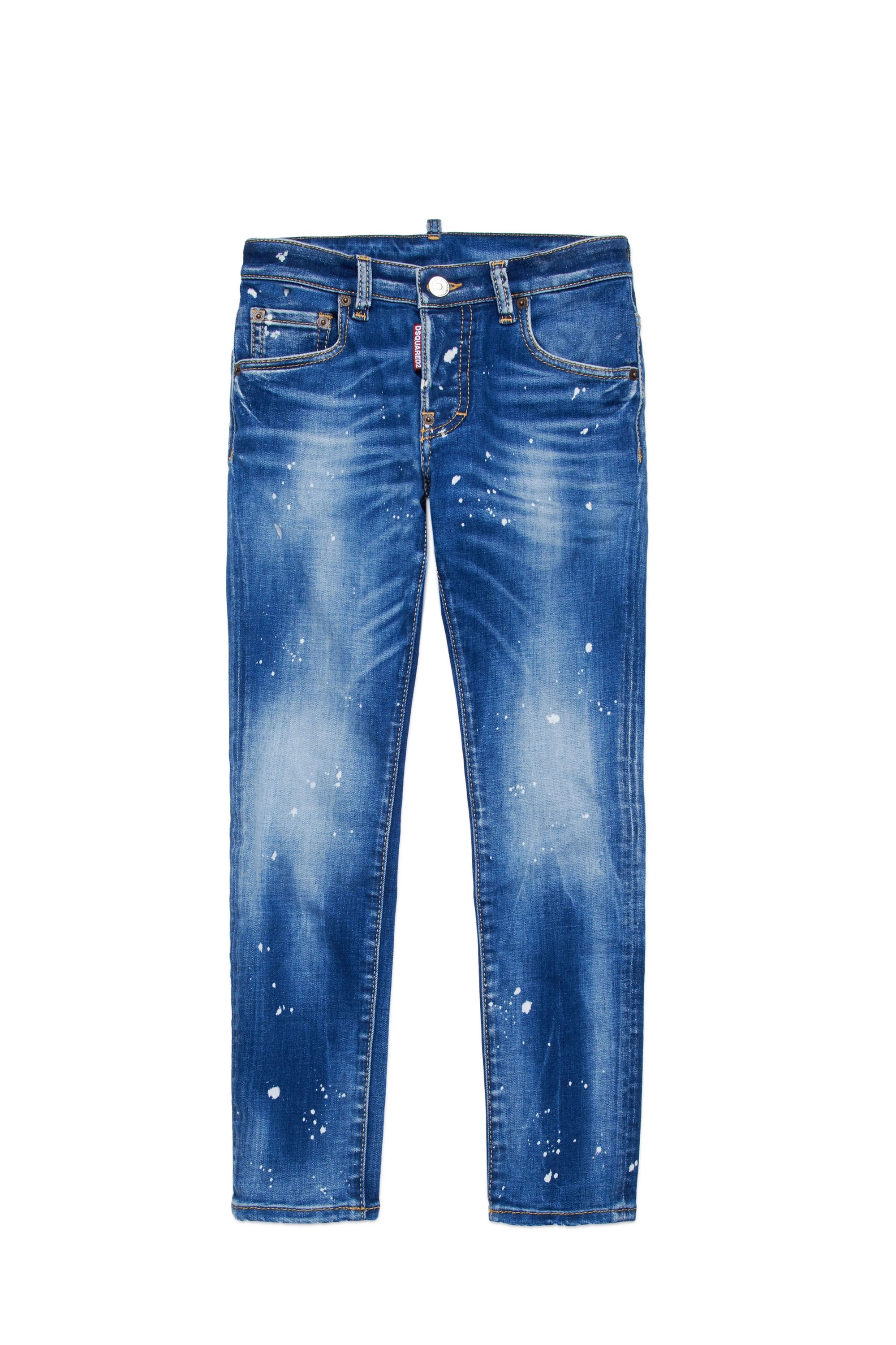 Pantalon délavé en denim - Blue Denim