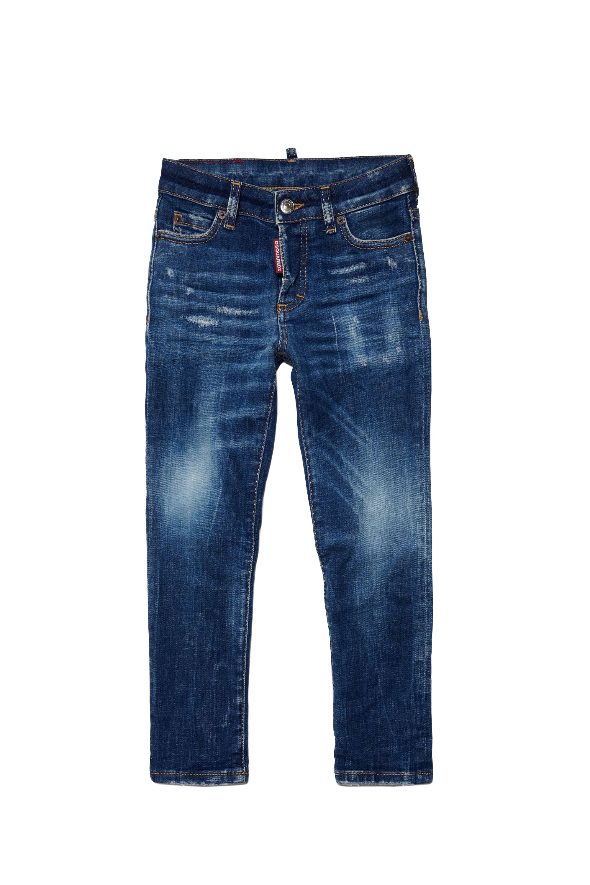 Washed denim trousers - Blue Denim