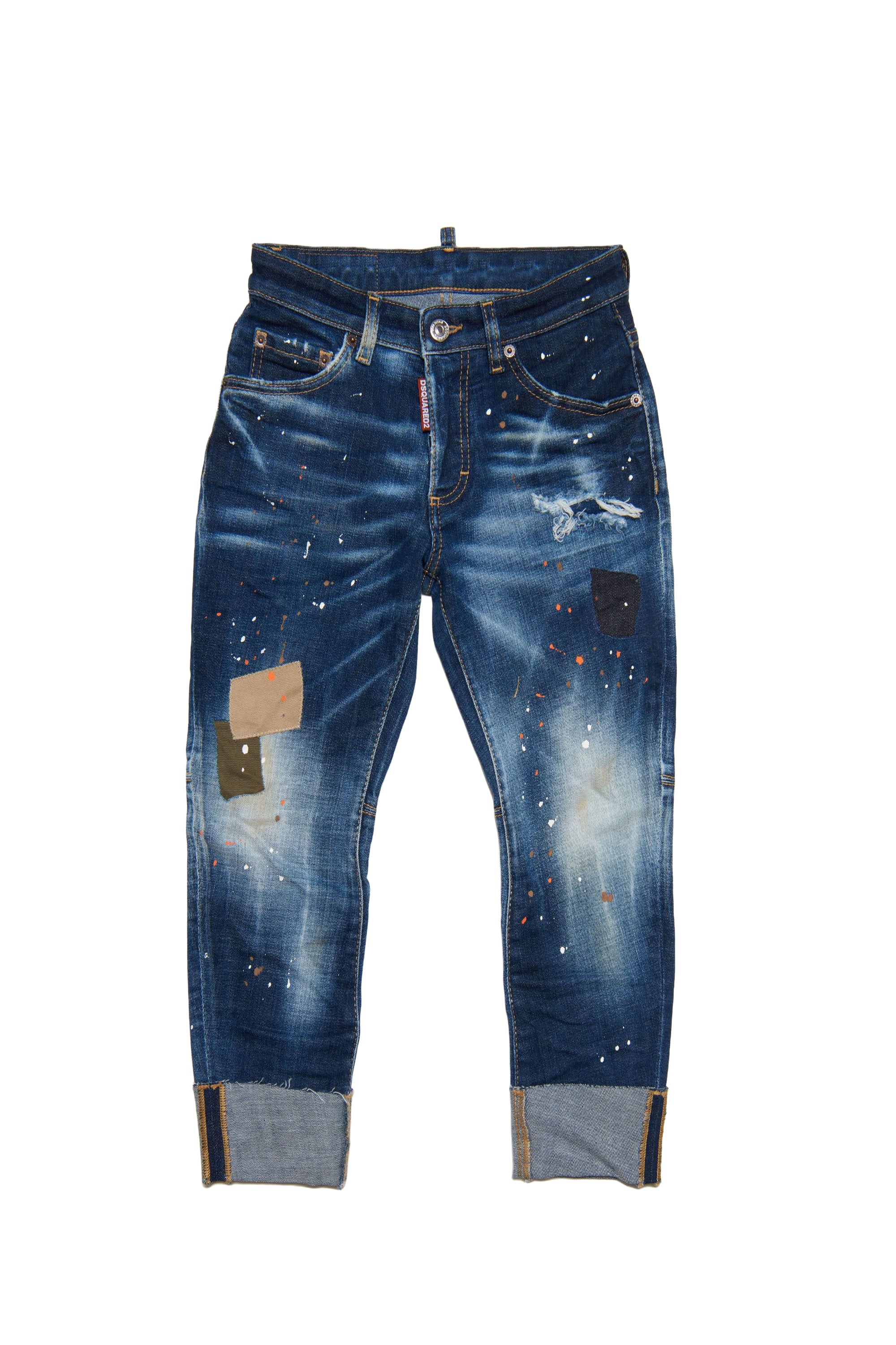 Pantalon délavé en denim - Blue Denim