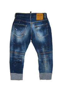 Pantalon délavé en denim - Blue Denim