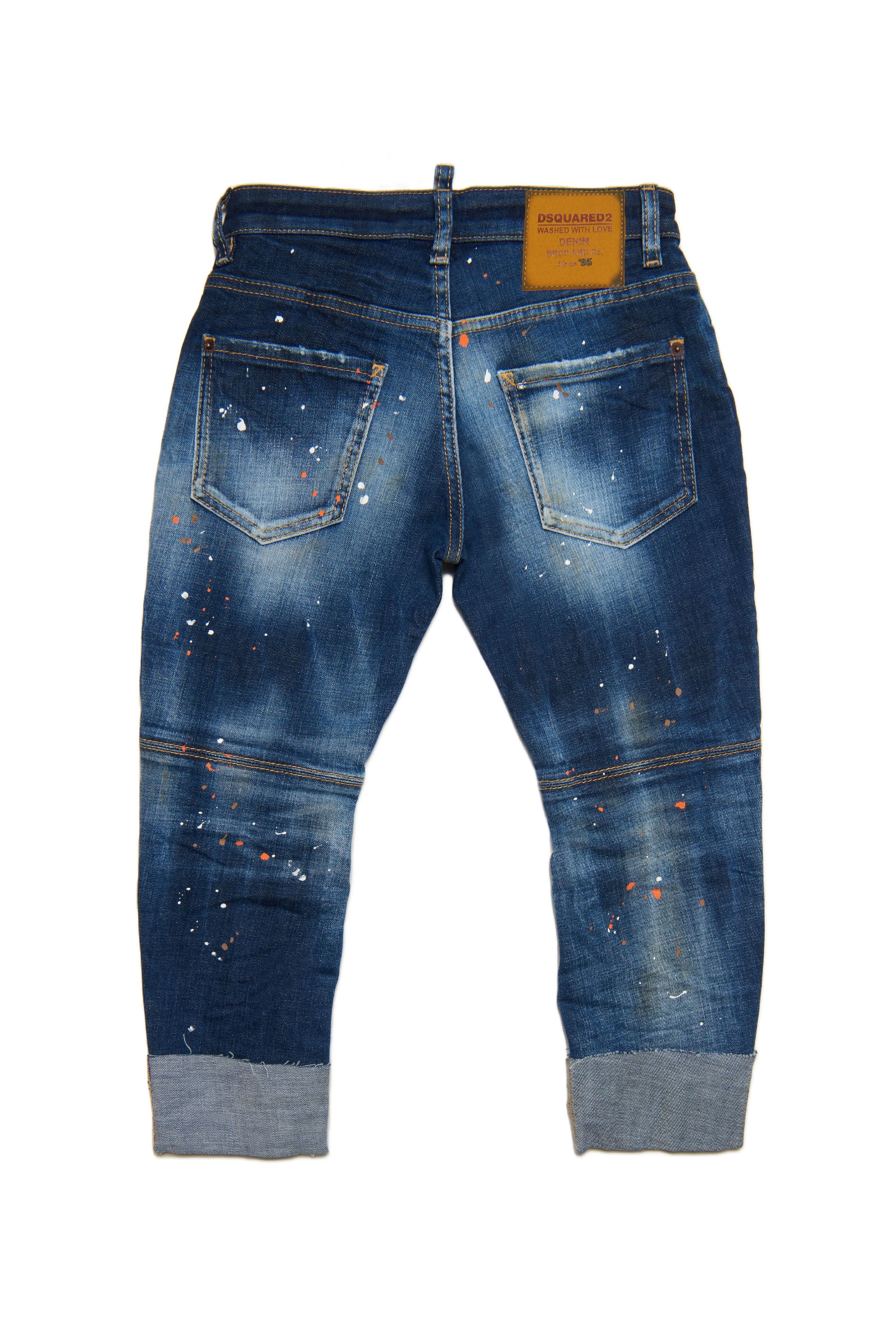 Pantalon délavé en denim - Blue Denim