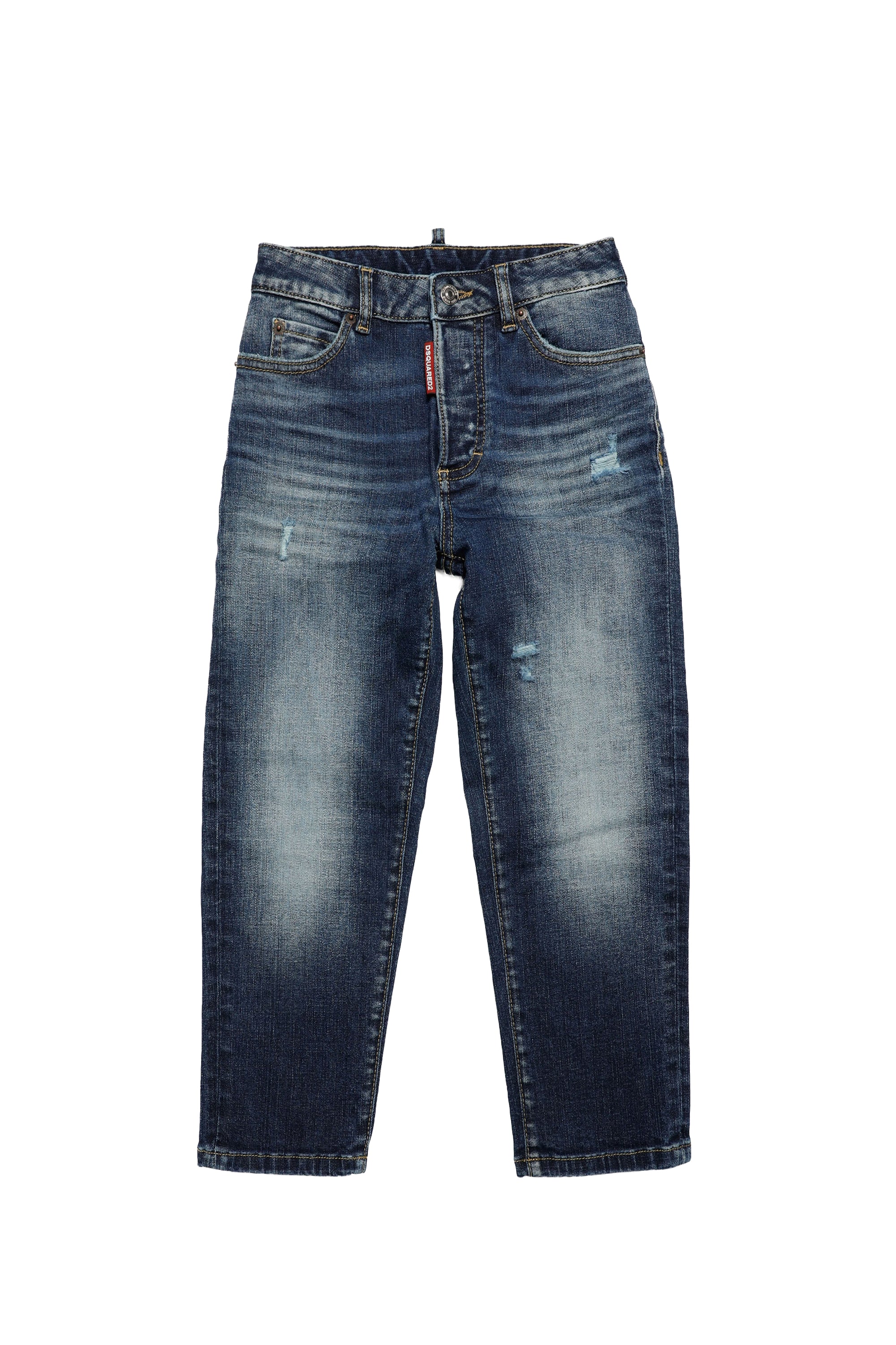Pantalon délavé en denim - Blue Denim