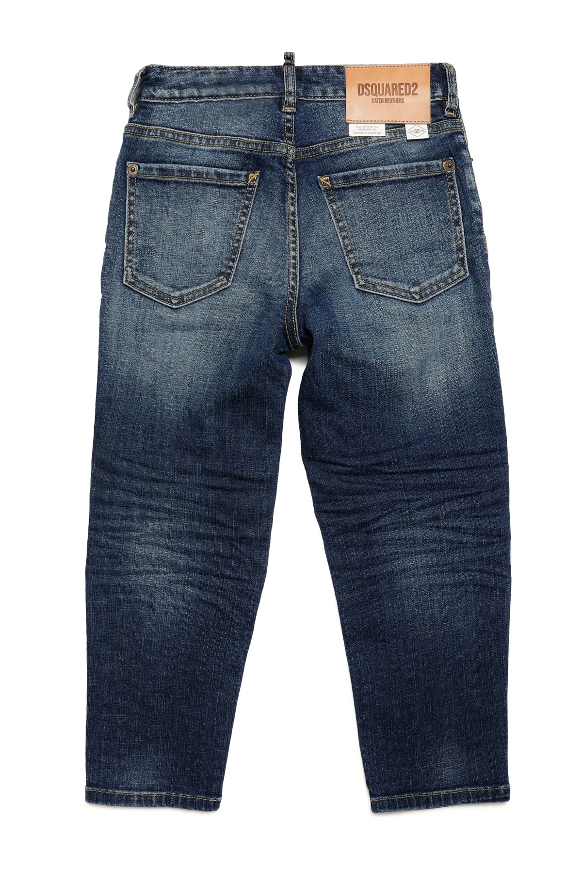 Pantalon délavé en denim - Blue Denim
