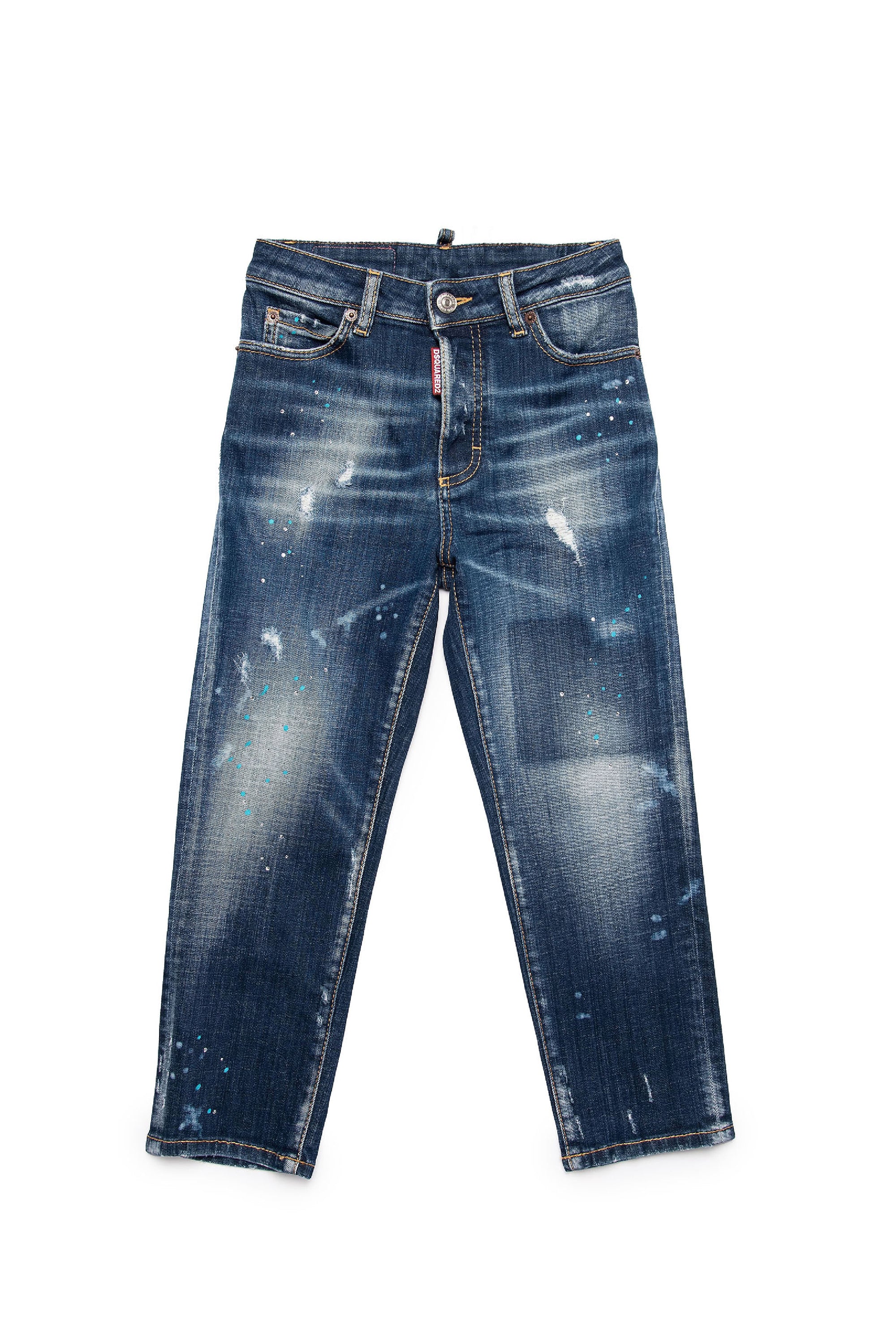 Pantalon délavé en denim - Blue Denim