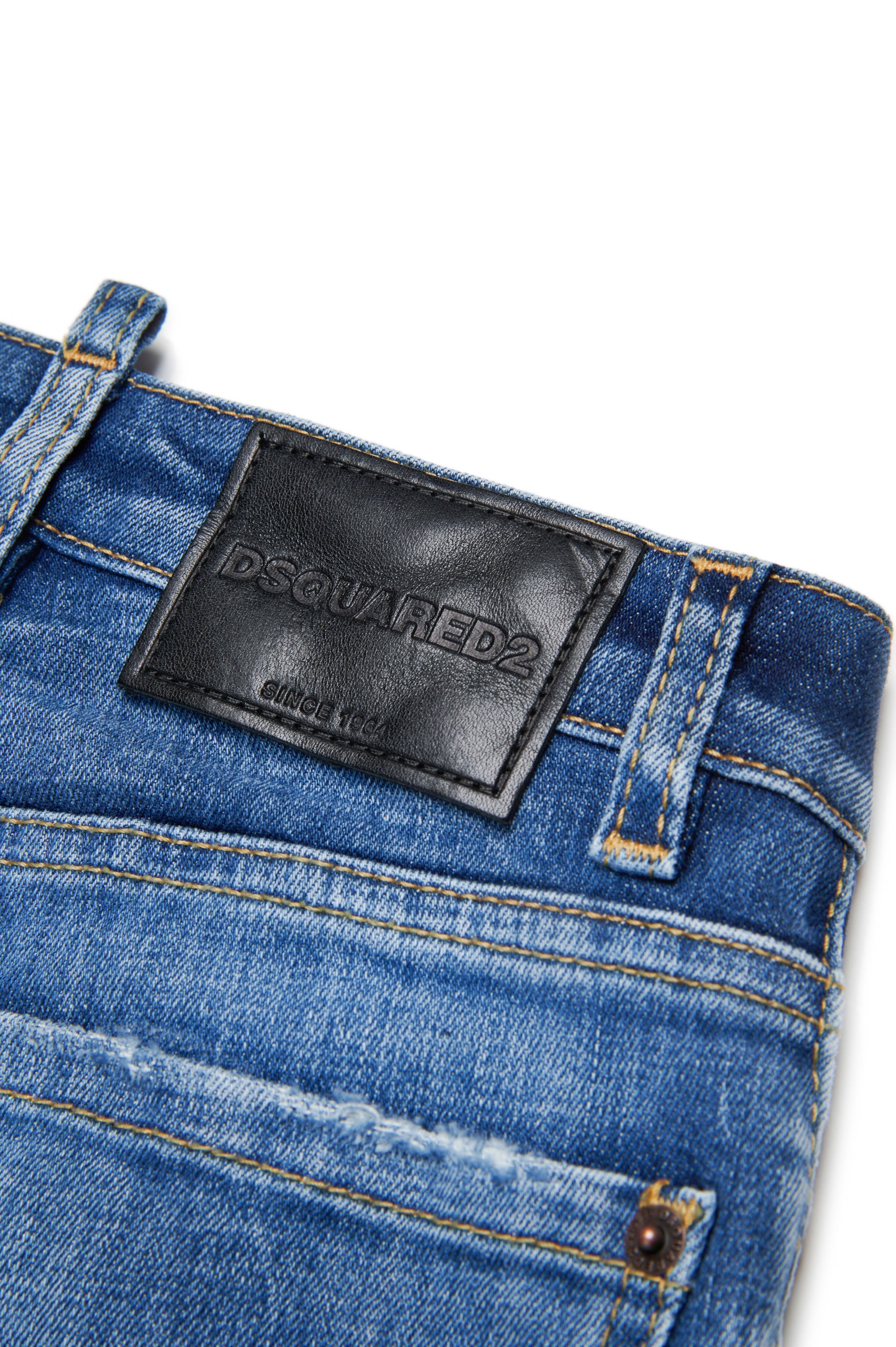 Washed denim trousers - Blue Denim