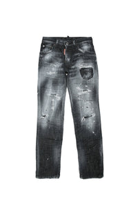 Pantalon délavé en denim - Denim Black