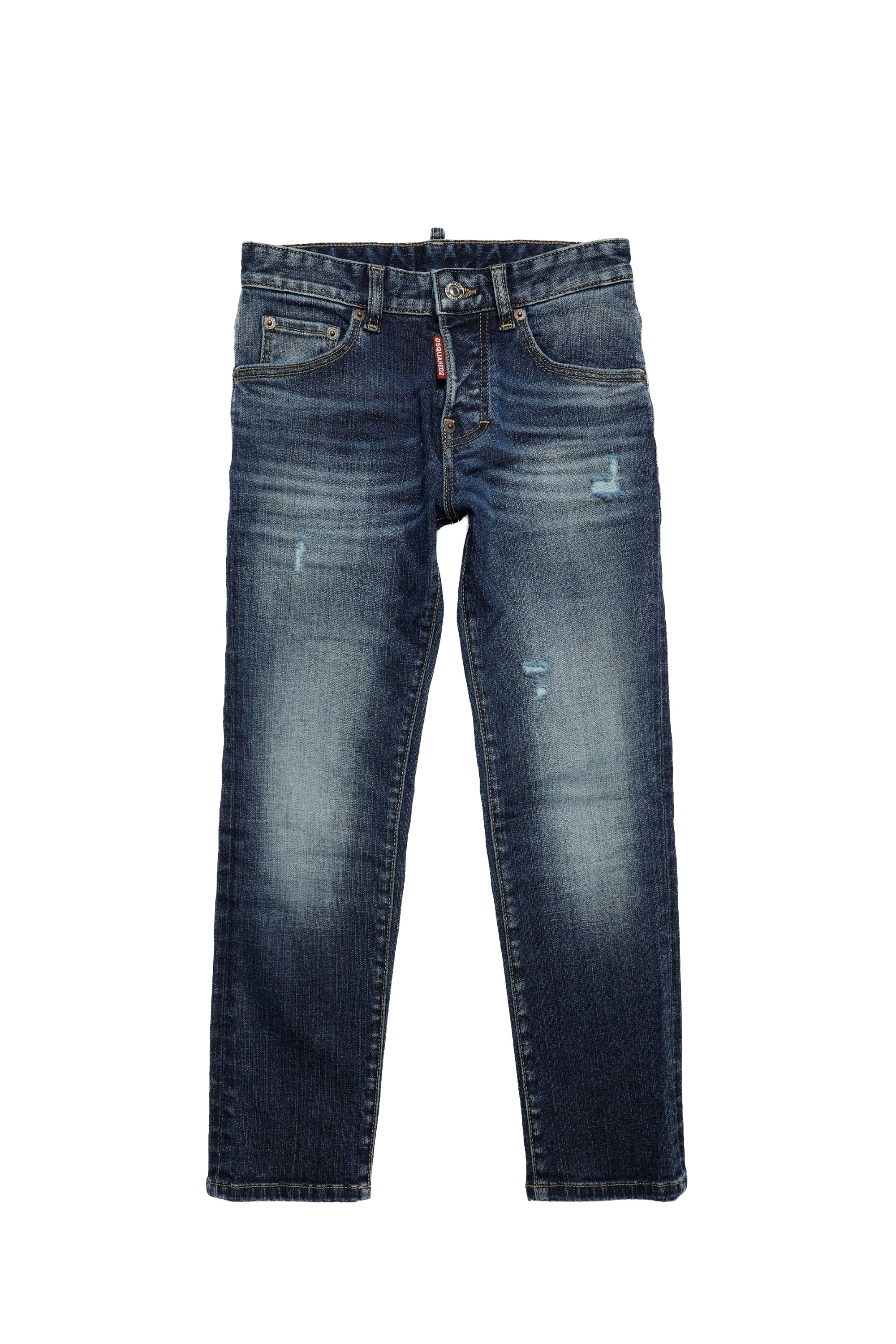 Pantalon délavé en denim - Blue Denim