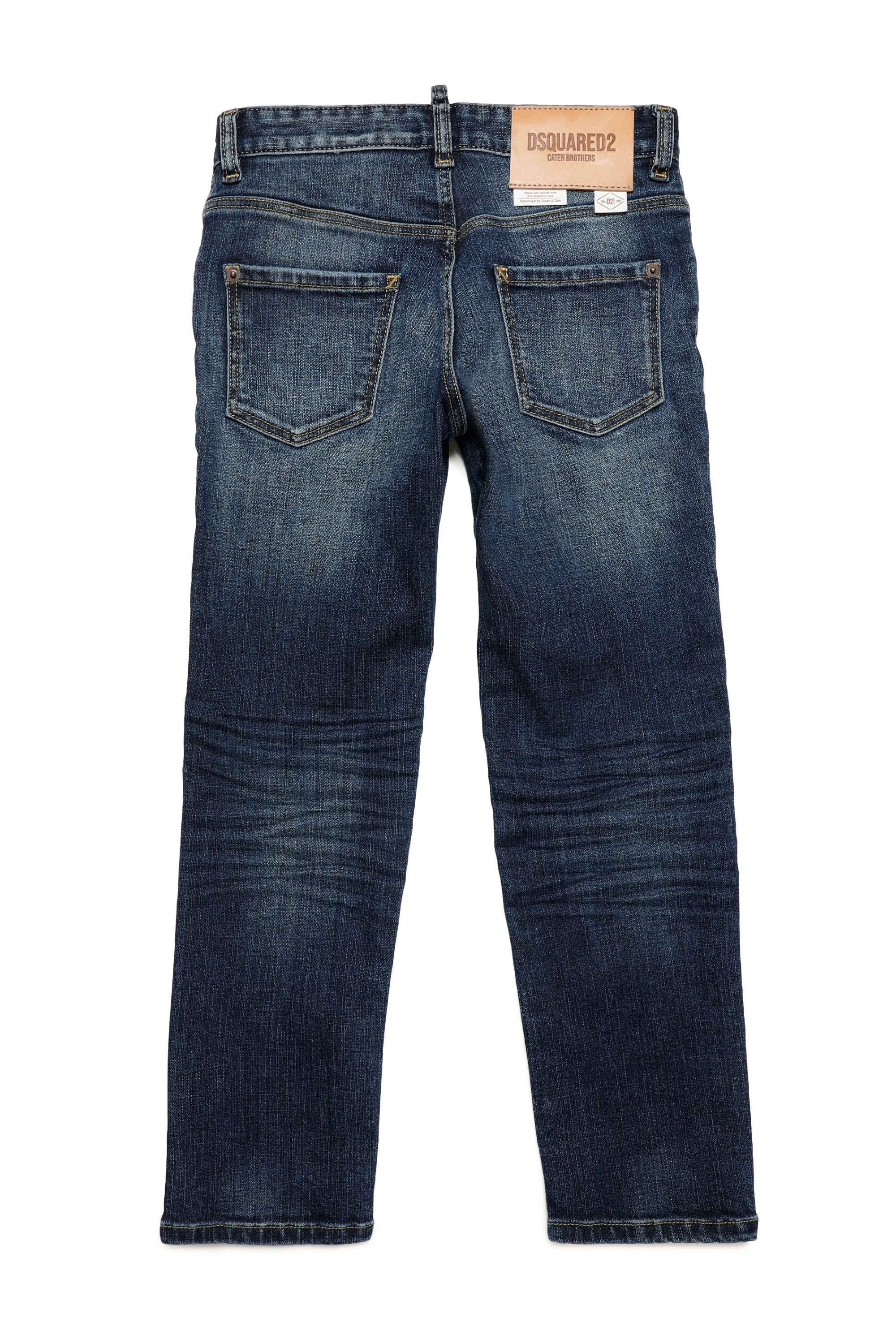 Pantalon délavé en denim - Blue Denim