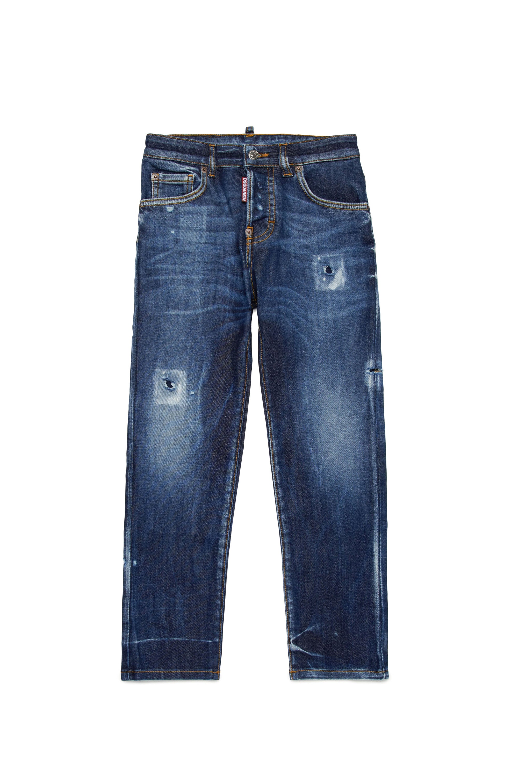 Pantalon délavé en denim - Blue Denim