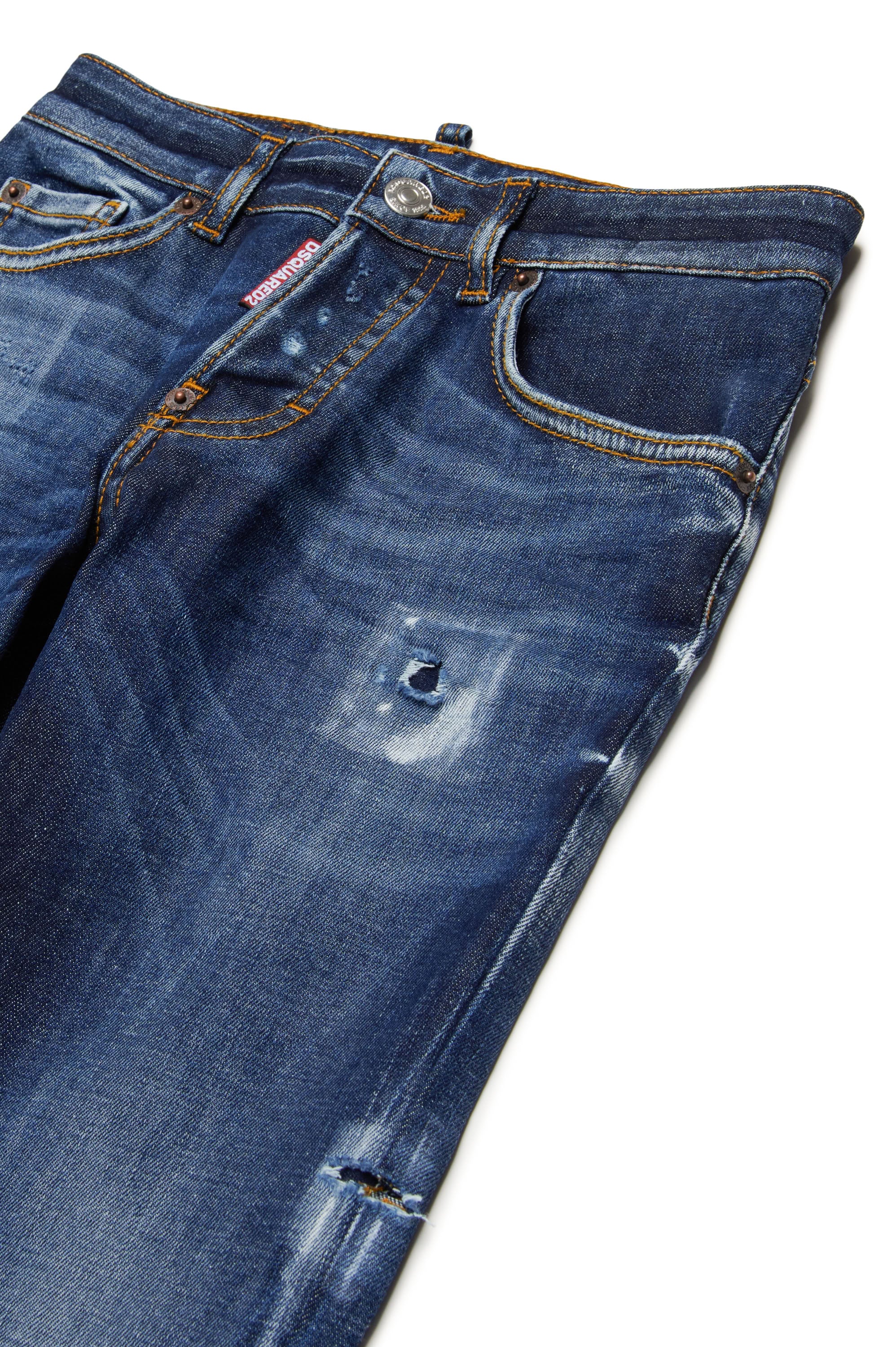 Pantalon délavé en denim - Blue Denim
