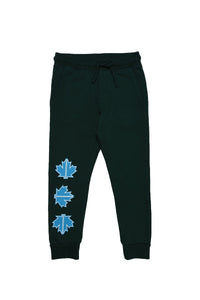 Printed tracksuit trousers - Hunter Green