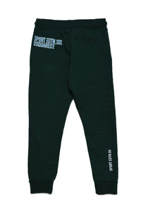 Printed tracksuit trousers - Hunter Green
