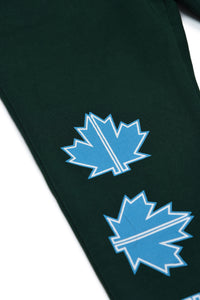 Printed tracksuit trousers - Hunter Green